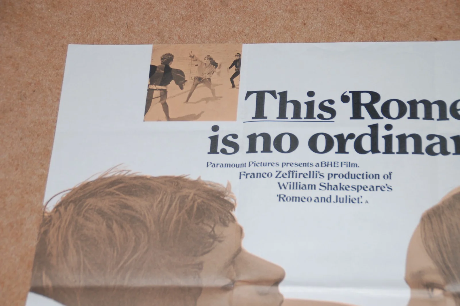 FRANCO ZEFFIRELLI'S ROMEO & JULIET (1968) - ORIG. UK QUAD POSTER - FINE COND., изображение 2
