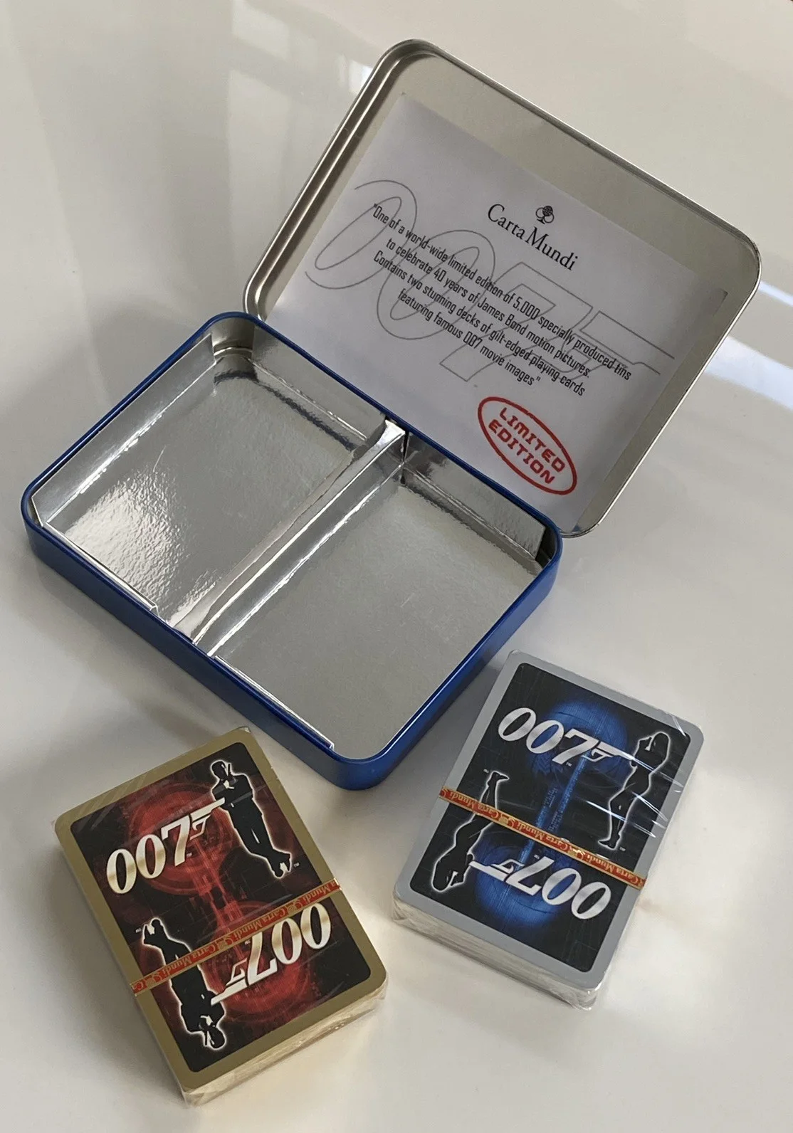 Ltd Edn Carta Mundi James Bond 007 40th Ann Playing Cards Sealed, image 3