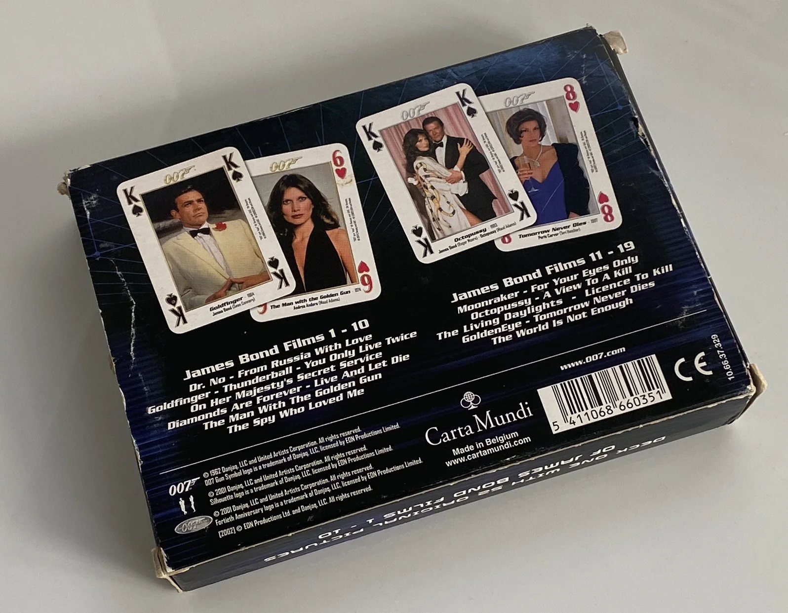 Ltd Edn Carta Mundi James Bond 007 40th Ann Playing Cards Sealed, image 5