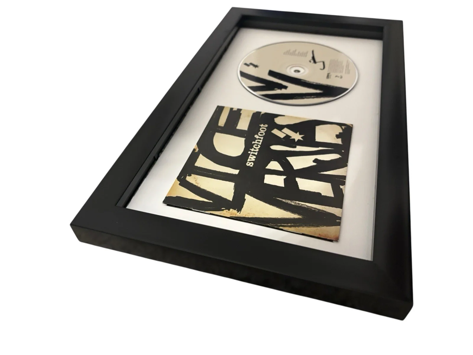 JON FOREMAN SWITCHFOOT SIGNED AUTOGRAPH VICE VERSES FRAMED & MATTED CD w/ PROOF, image 2