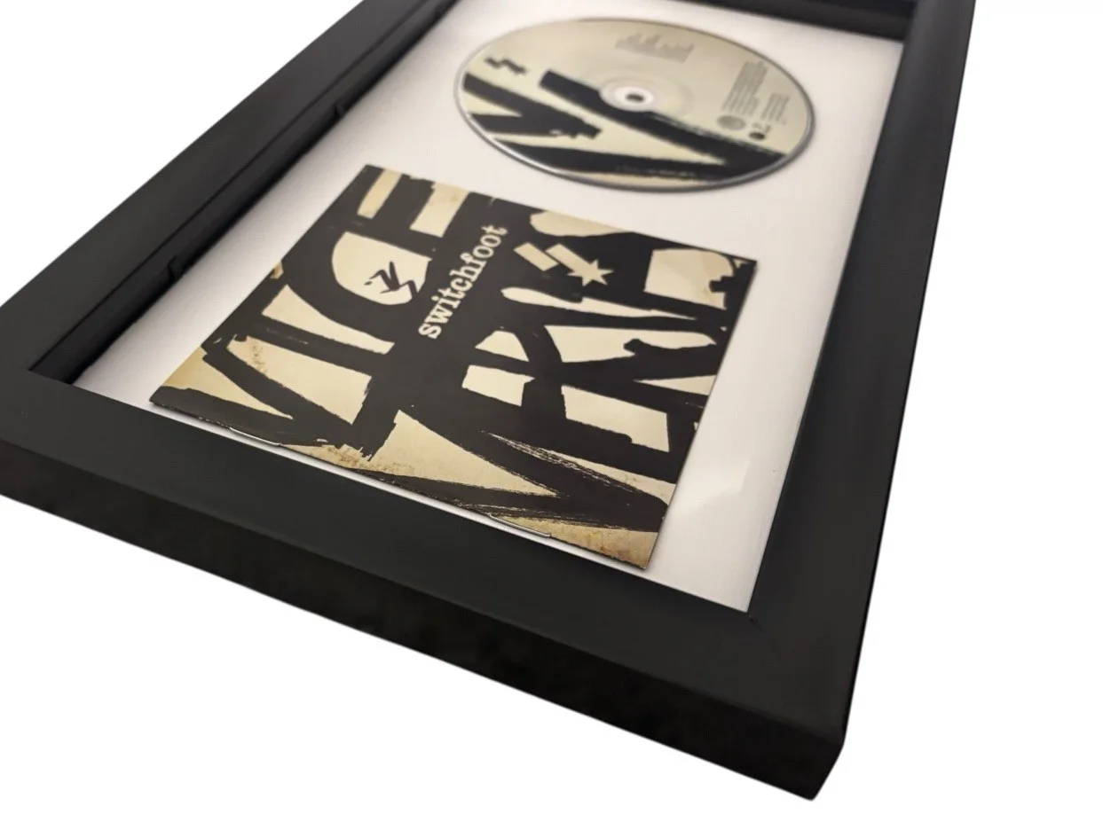 JON FOREMAN SWITCHFOOT SIGNED AUTOGRAPH VICE VERSES FRAMED & MATTED CD w/ PROOF, image 2
