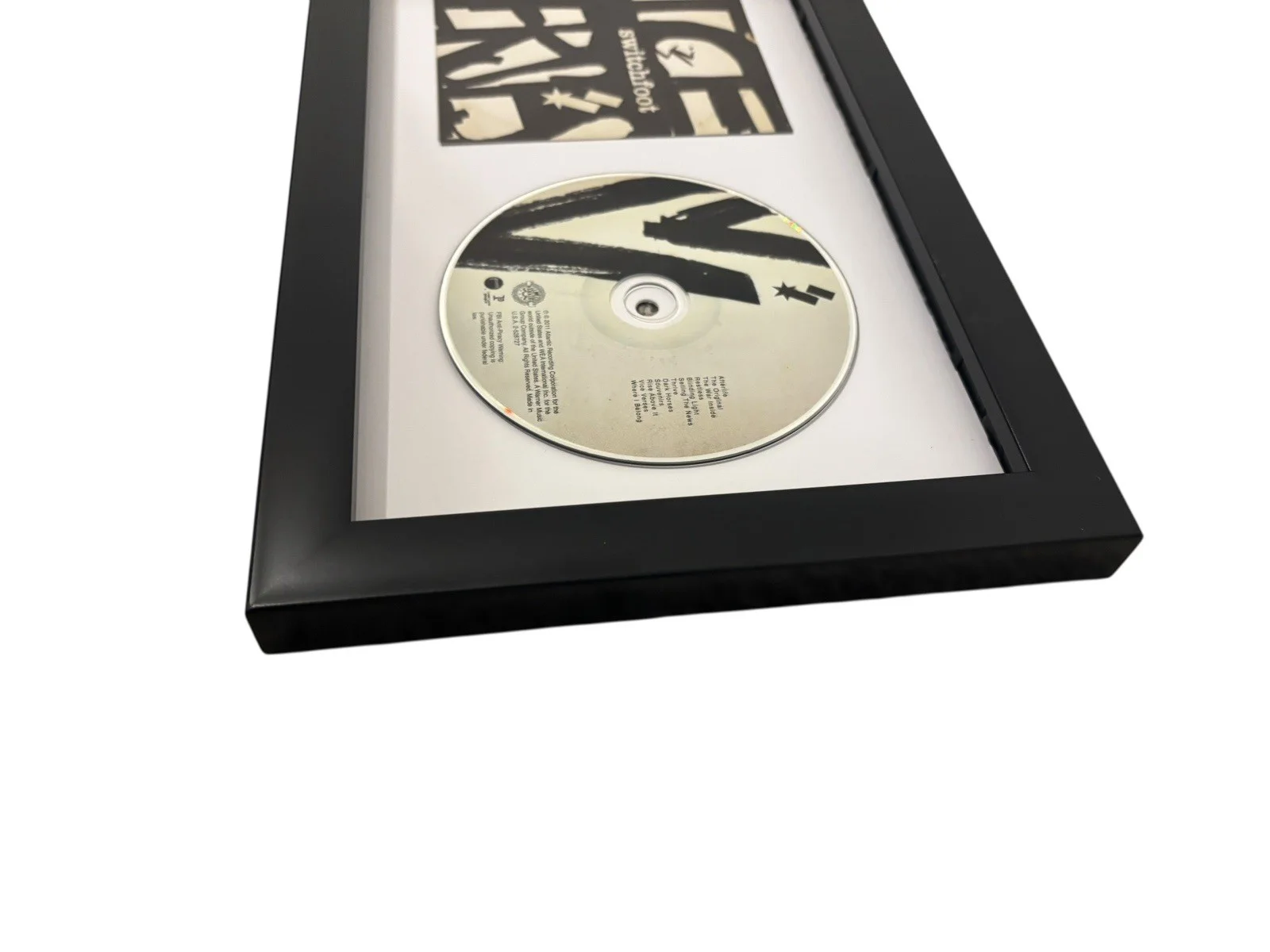 JON FOREMAN SWITCHFOOT SIGNED AUTOGRAPH VICE VERSES FRAMED & MATTED CD w/ PROOF, image 4