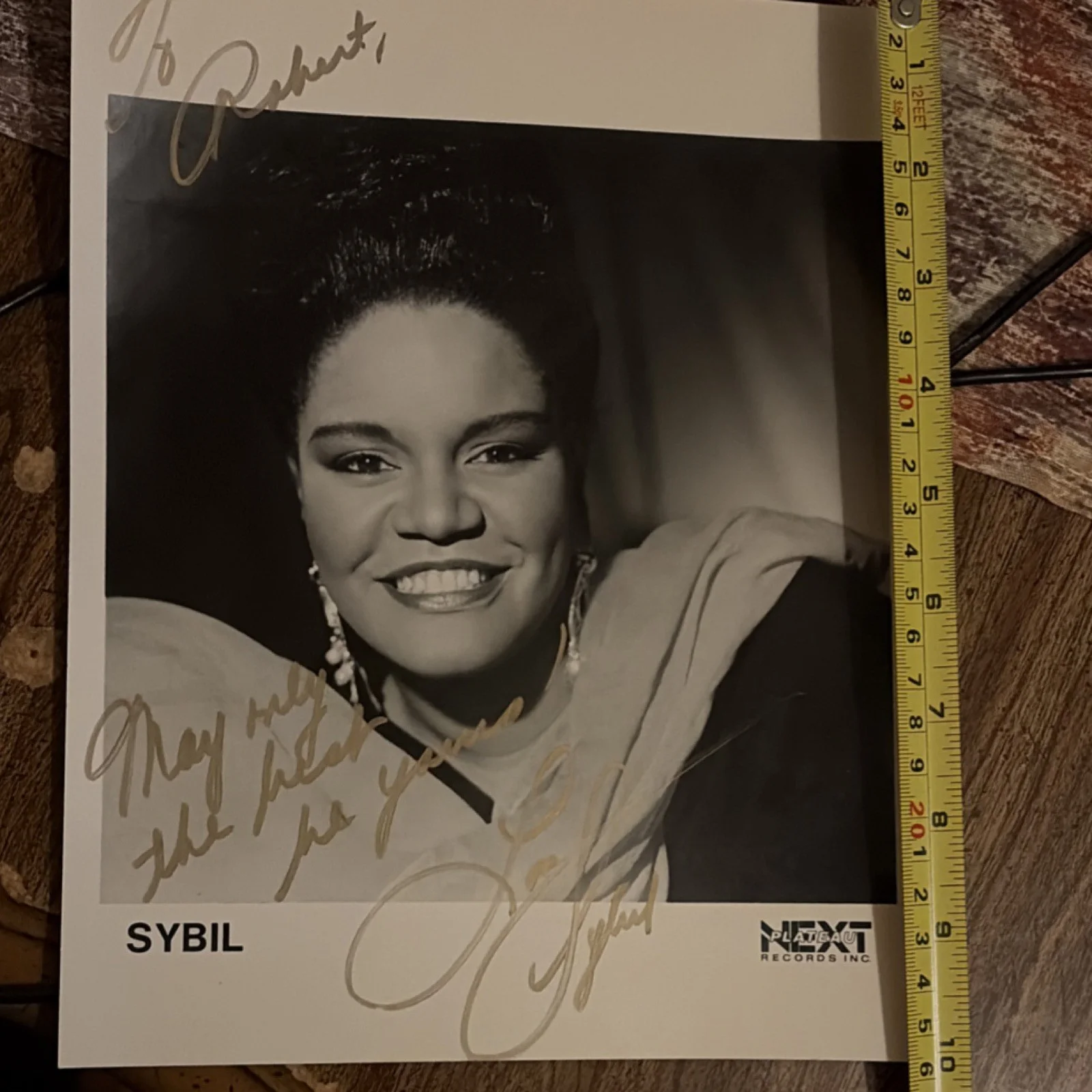 Sybil — Sybil Autographed Original Photo Inscribed To Robert. Recording artist from 80’s, изображение 4