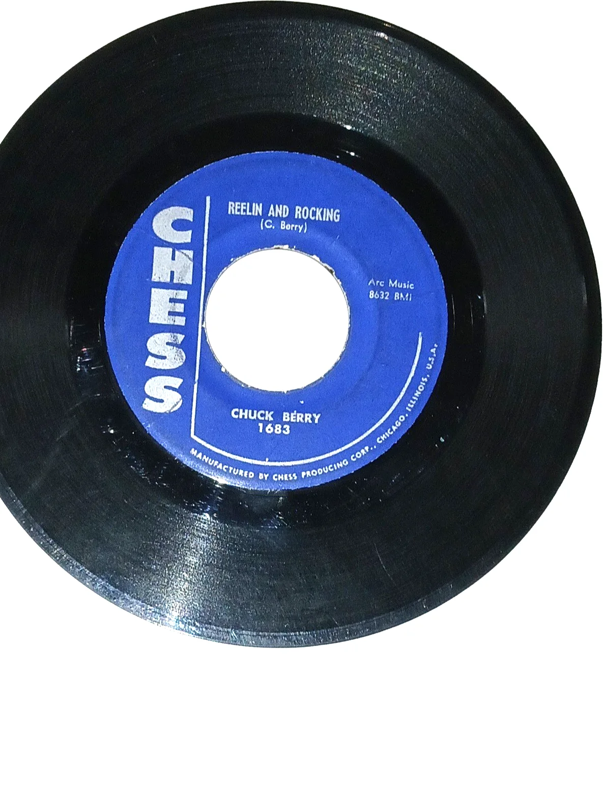 CHUCK BERRY Autographed JSA COA Signed" Sweet Little Sixteen" 7" 45 Single, image 3