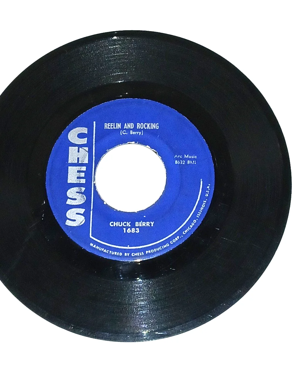 CHUCK BERRY Autographed JSA COA Signed" Sweet Little Sixteen" 7" 45 Single, image 4