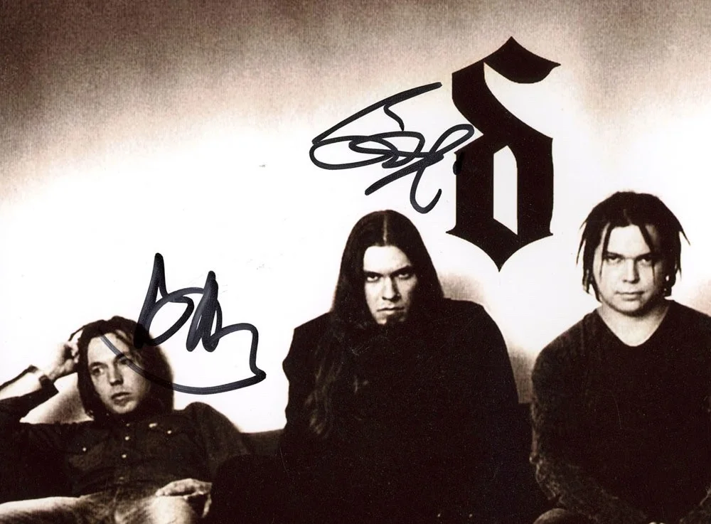 SHINEDOWN - Brad Stewart, Barry Kerch — Brad Stewart & Barry Kerch signed "SHINEDOWN" 8x10 Photo BAND Autograph ACOA COA, изображение 4