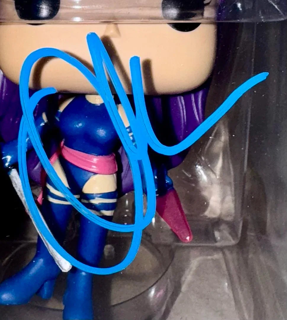 Olivia Munn Signed Funko Pop #180 Psylocke X-Men - Beckett COA #03, image 2