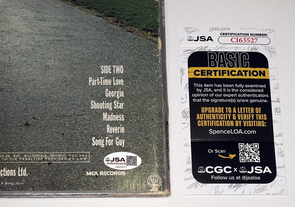 Bernie Taupin — Bernie Taupin signed ELTON JOHN "A SINGLE MAN" Vinyl Album EXACT PROOF a JSA COA, image 3