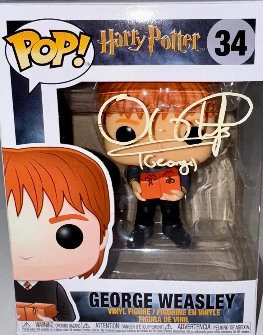 Oliver Phelps Signed Funko Pop #34 "George Weasley" (Harry Potter) -Official Pix, image 2