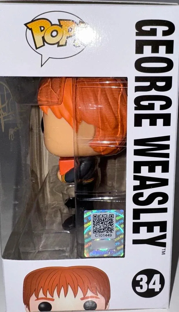 Oliver Phelps Signed Funko Pop #34 "George Weasley" (Harry Potter) -Official Pix, image 4