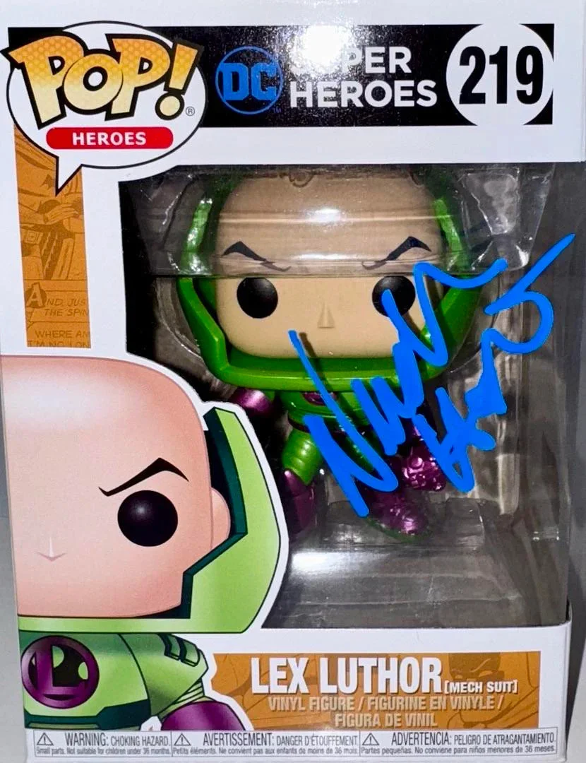 Nicholas Hoult Signed Funko Pop #219 "Lex Luthor" (DC Superheroes) - Beckett COA, изображение 2