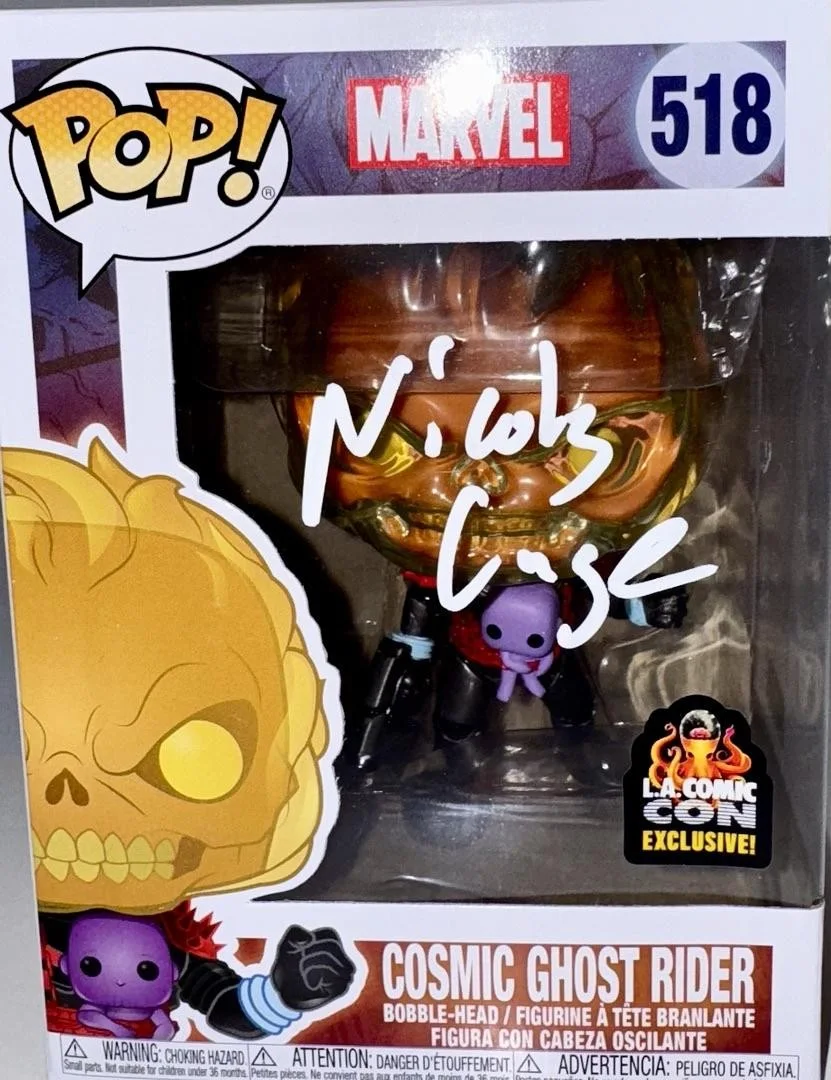 Nicholas Cage Signed Limited Edition Funko#518(Ghost Rider)-Celebrity Authentics, изображение 2