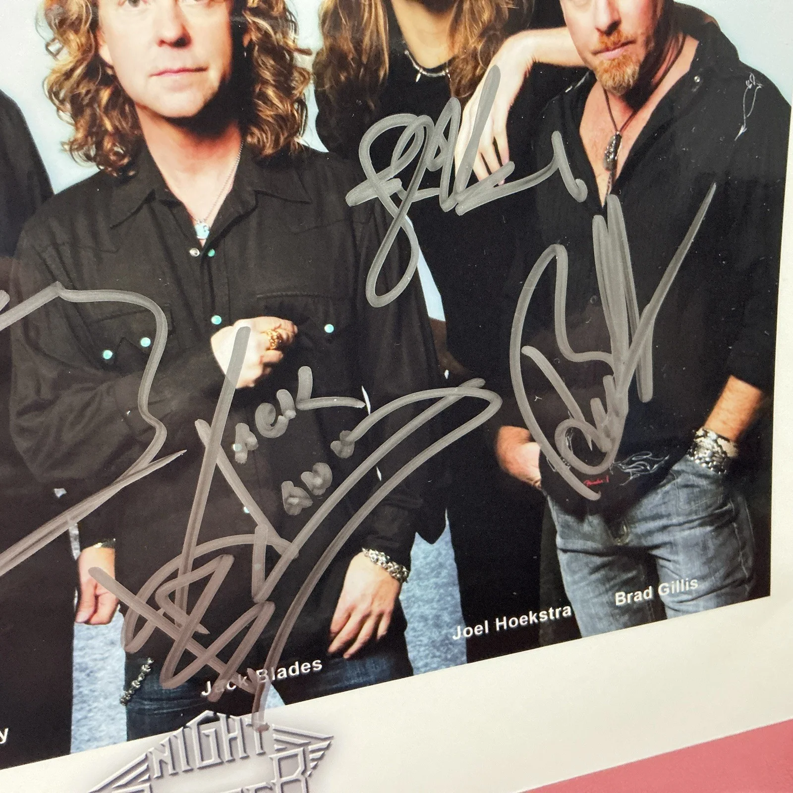 Night Ranger Signed Autographs Of All 5 Band Members ORIGINAL, изображение 2
