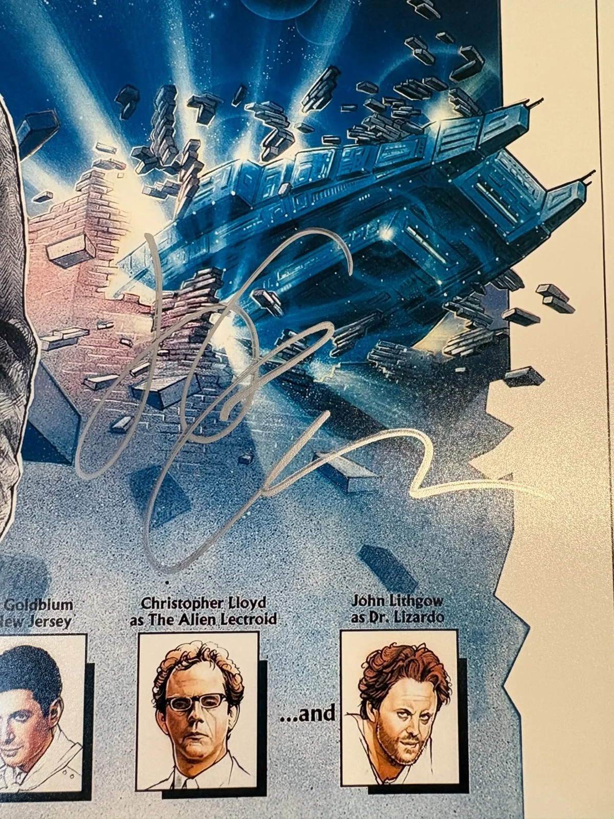 Jeff Goldblum — Jeff Goldblum signed 12x18 Photo The Adventure of Backaroo movie Poster JSA, изображение 3