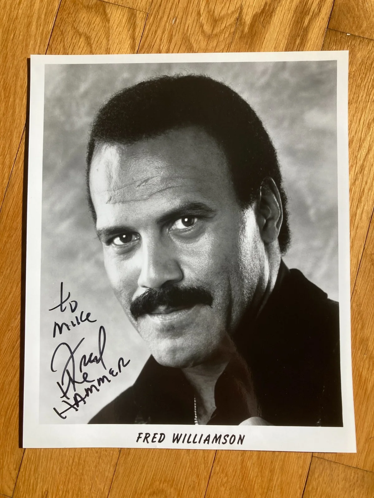 Fred Williamson — Fred Williamson Signed Autographed 8x10 Photo JSA Dusk Til Dawn Black Caesar