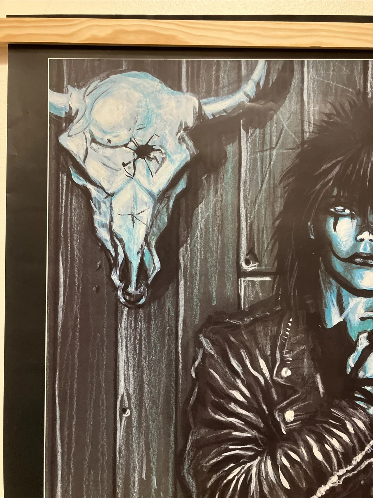 The Crow RARE Artist Signed James O’Barr 1994 Poster 20”x36”, image 2