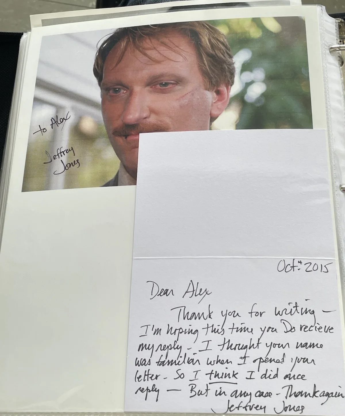 Jeffrey Jones — (3X) JEFFREY JONES Autograph Signed Photos FERRIS BUELLER Authentic Auto 3, image 2