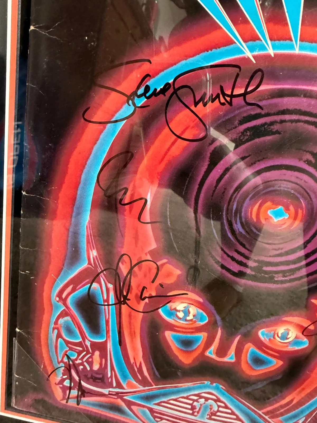 Journey Signed Album Display Steve Perry Neal Schon Jonathon Cain Rock Memorabil, image 2