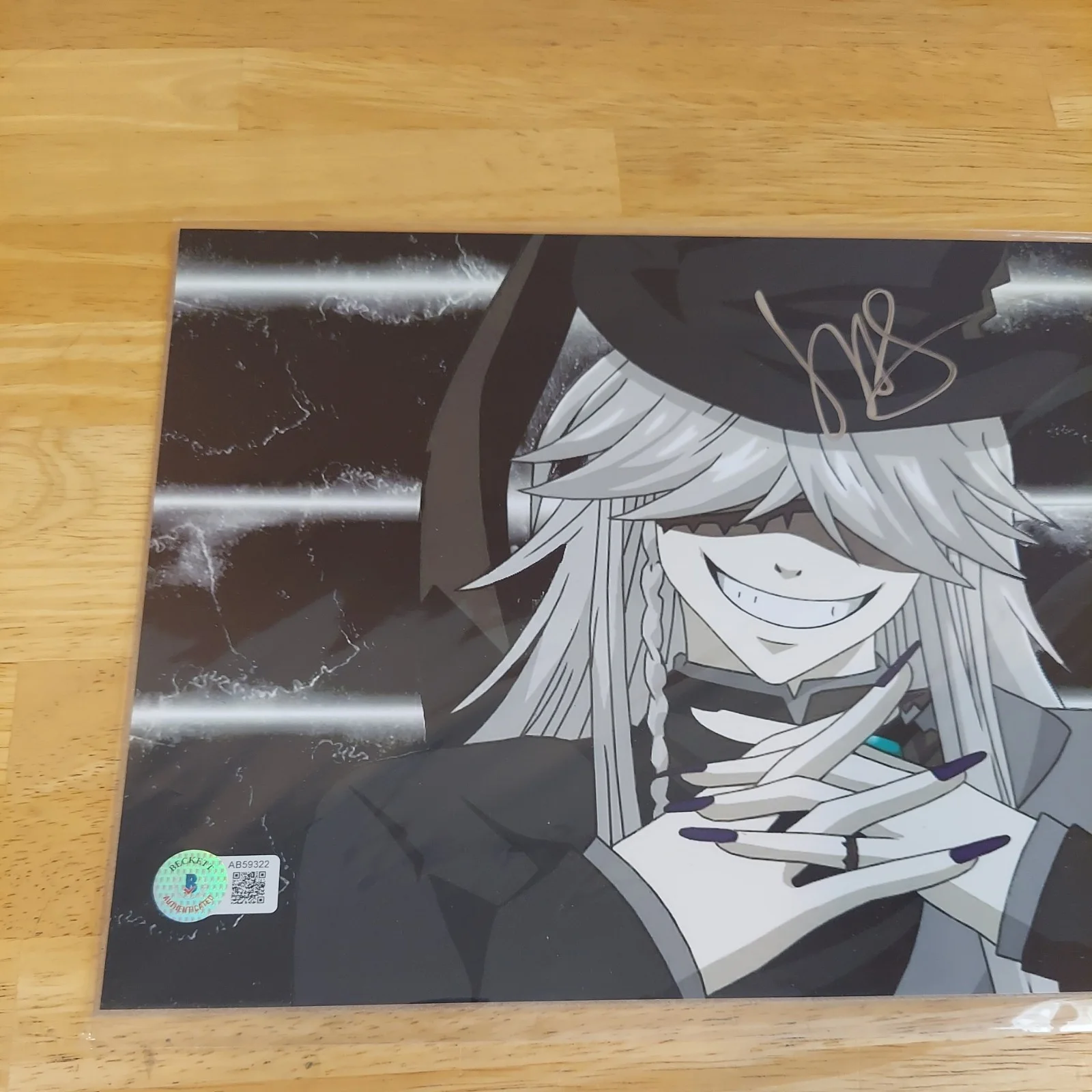 JOHN SWASEY "Undertaker" BLACK BUTLER signed autographed 8x10 Bam Box Anime BAS, изображение 2