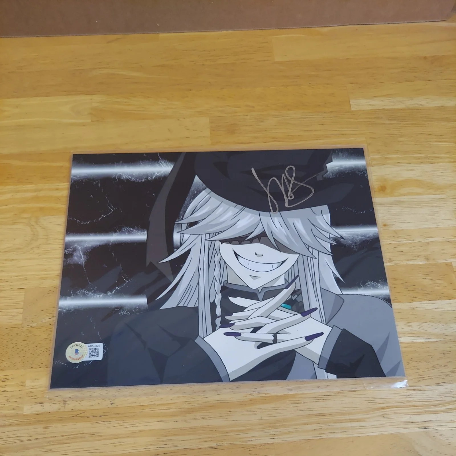JOHN SWASEY "Undertaker" BLACK BUTLER signed autographed 8x10 Bam Box Anime BAS, изображение 3