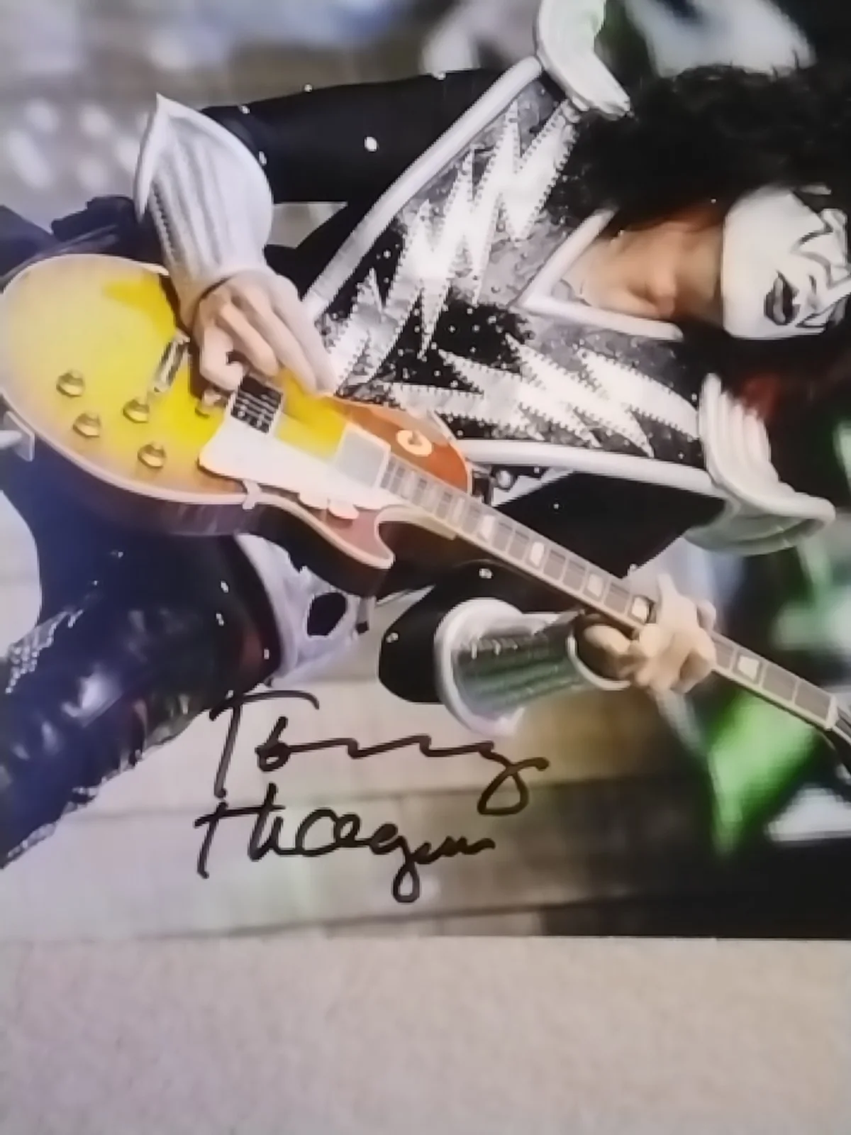 Tommy Thayer of KISS Auto Signed 8x10 Photo, image 2