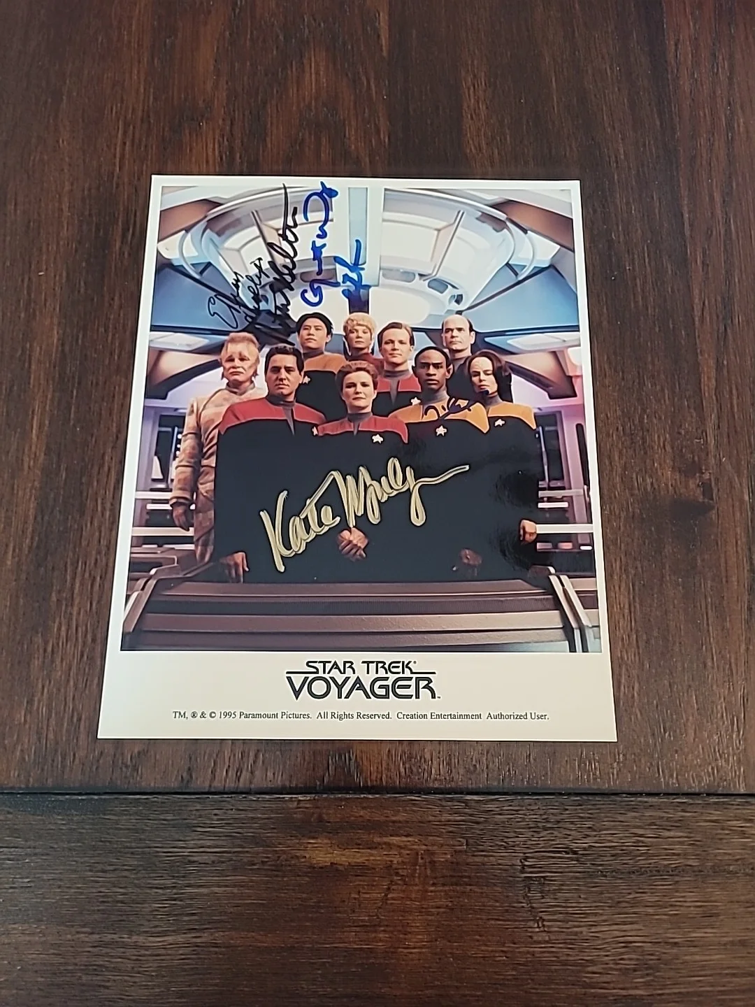 Star Trek Voyager Semi Cast Signed 8x10 Mulgrew Beltran Lein Russ Phillips +, image 2