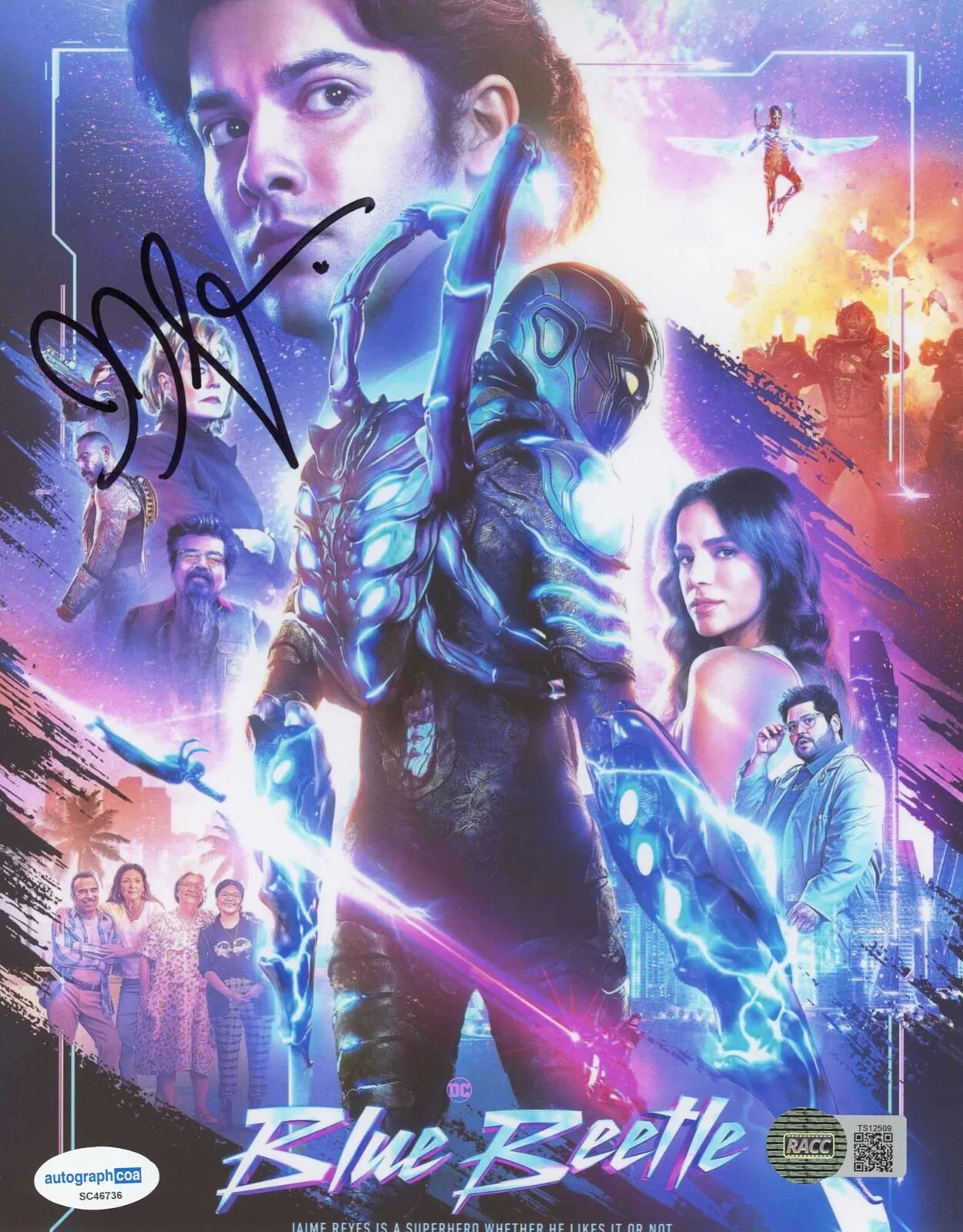 ANGEL MANUEL SOTO — Angel Manuel Soto signed "BLUE BEETLE" 8x10 Photo f WRECKING CREW Director ACOA, изображение 4
