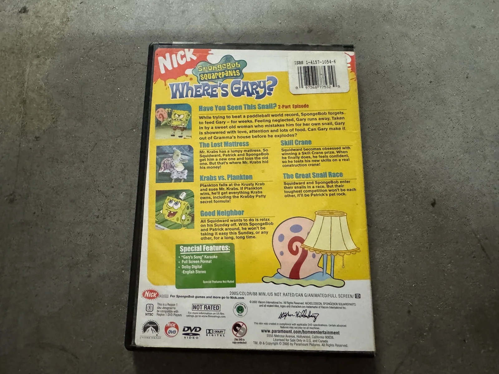Spongebob Squarepants "Where's Gary" DVD, image 4
