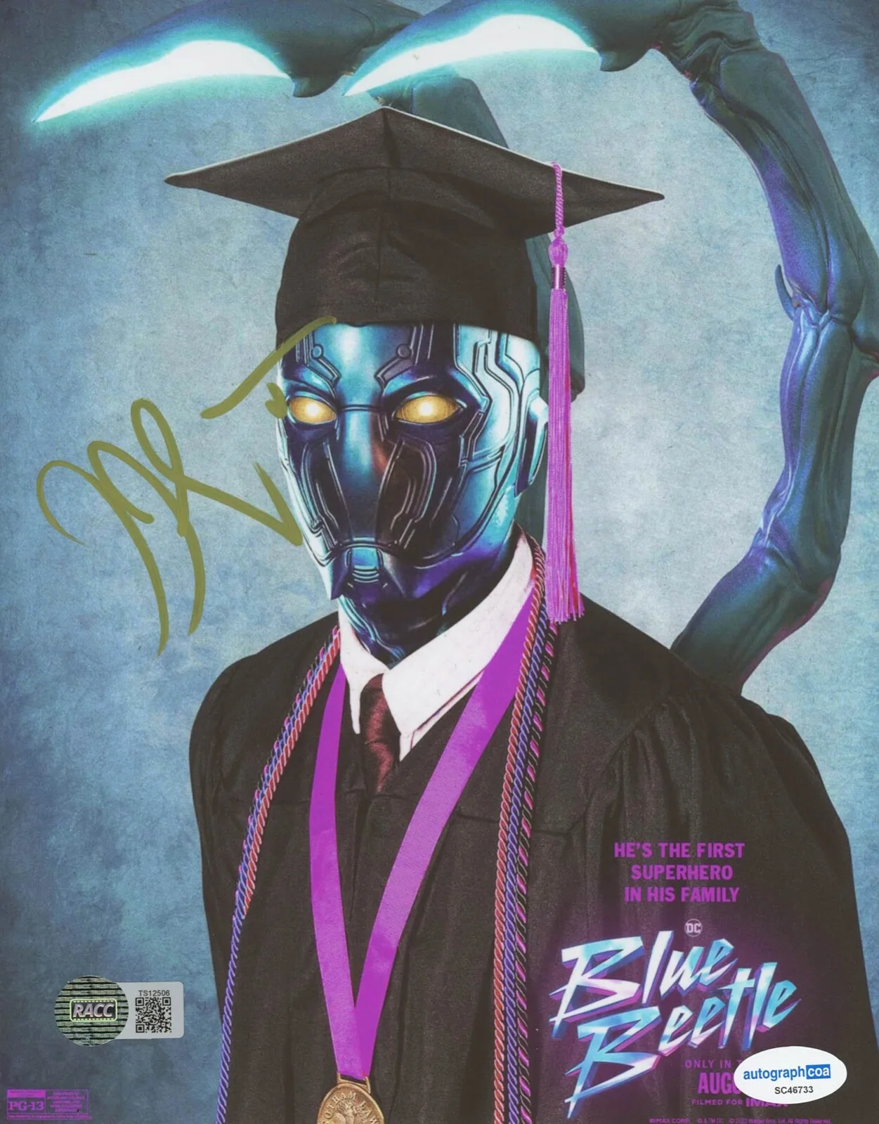 ANGEL MANUEL SOTO — Angel Manuel Soto signed "BLUE BEETLE" 8x10 Photo c WRECKING CREW Director ACOA, изображение 4