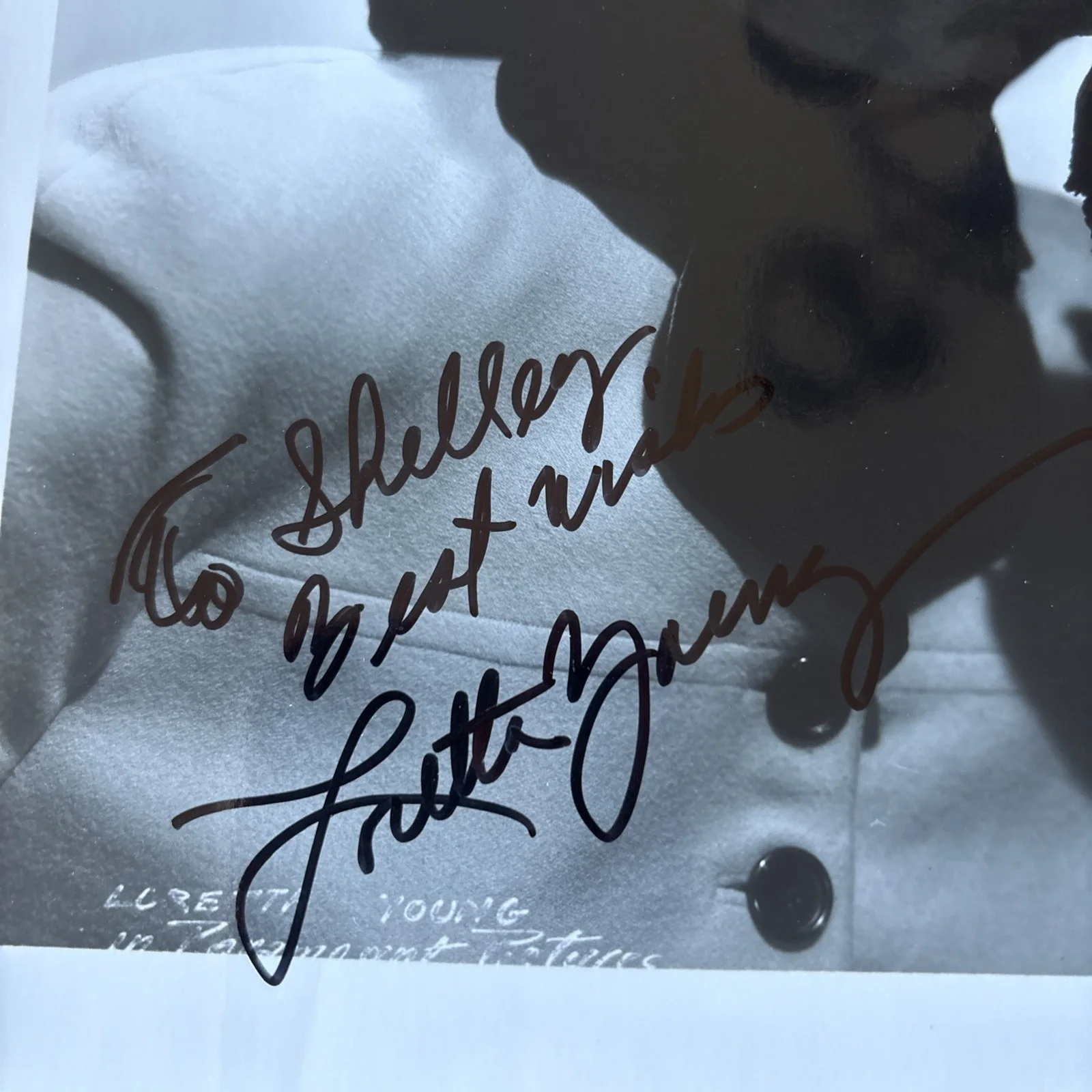 Loretta Young — LORETTA YOUNG - AUTOGRAPHED INSCRIBED Original With COA, image 2