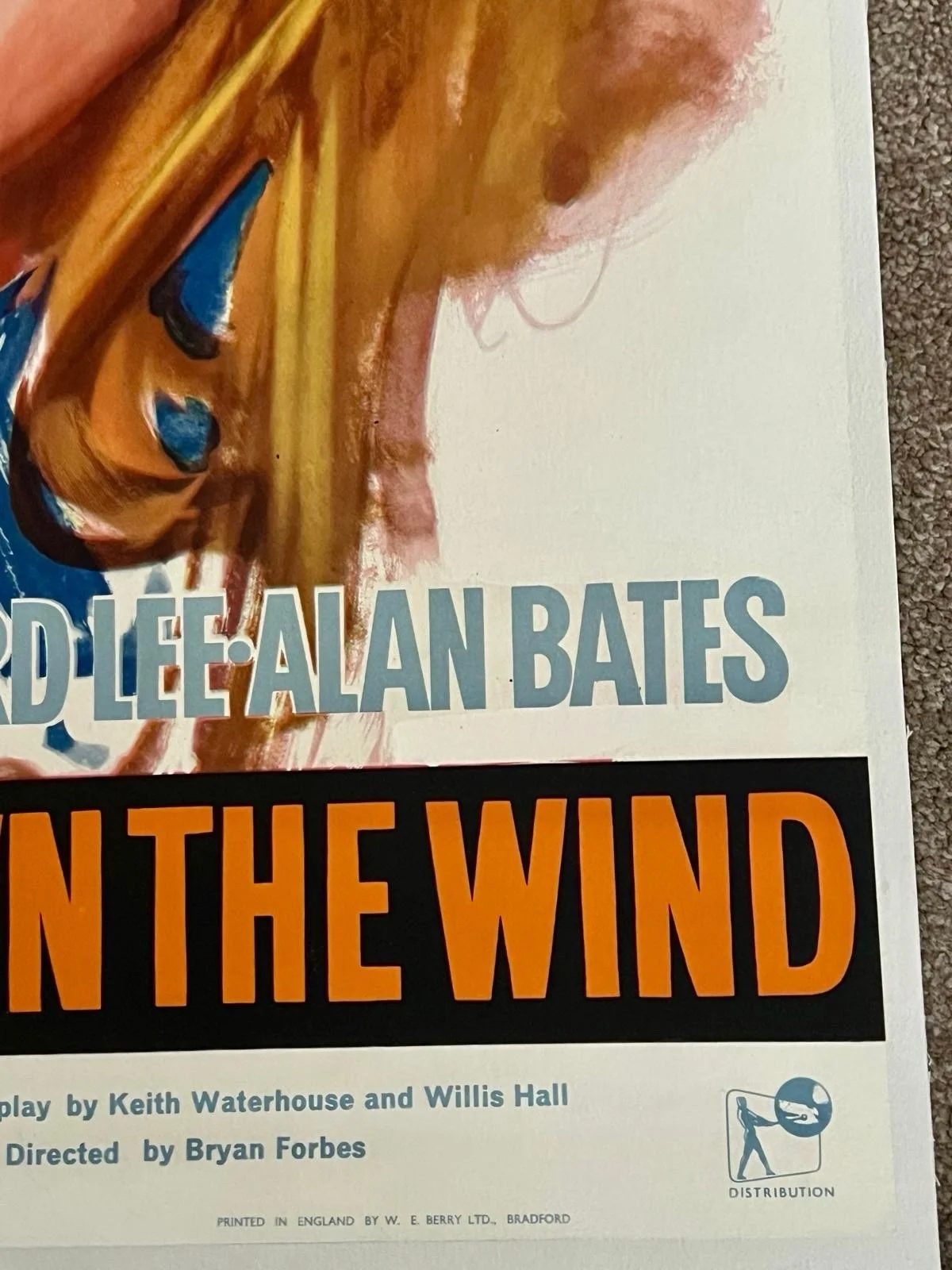 Whistle Down The Wind English One Sheet 27x40” LINEN BACKED Film Poster 1961, image 3