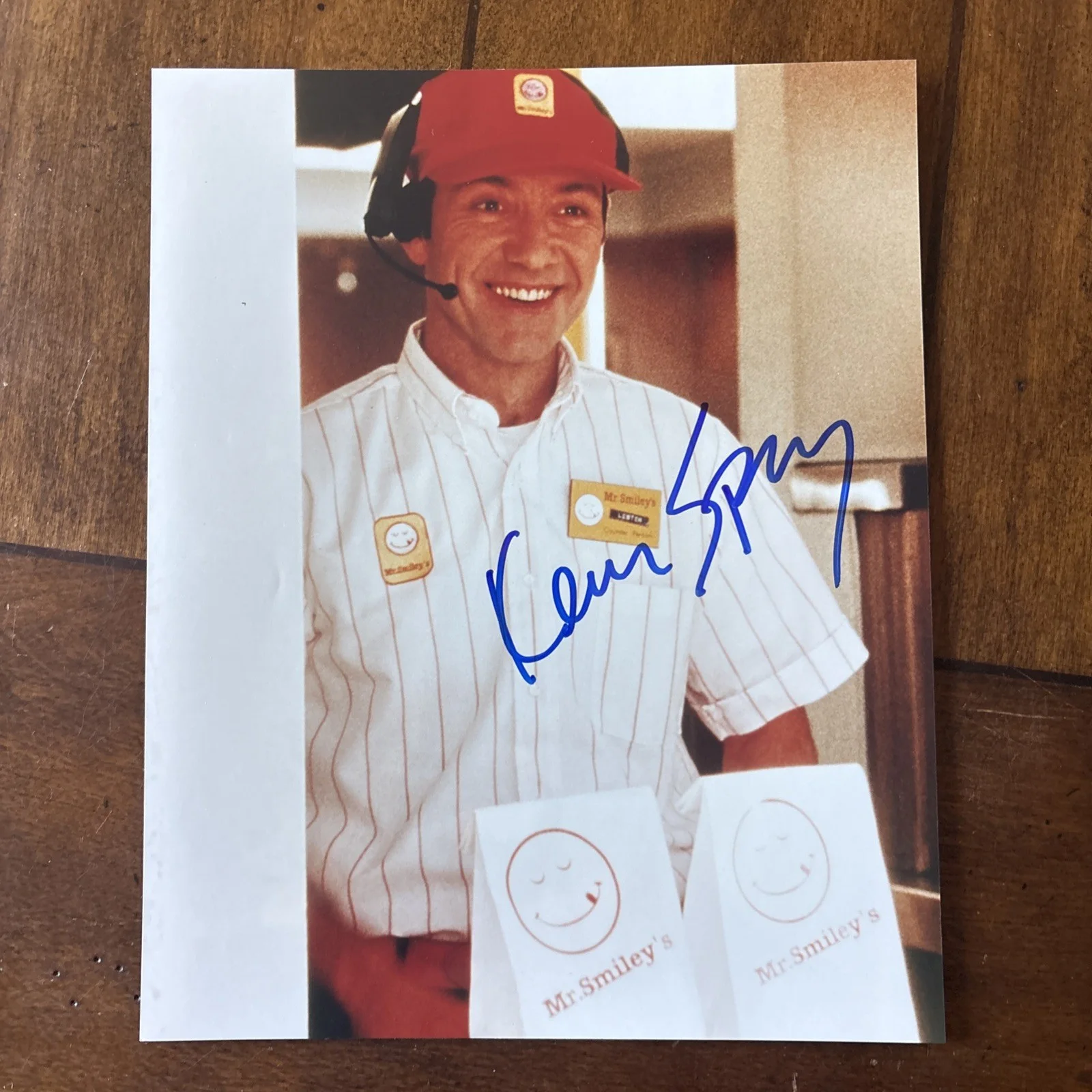 Kevin Spacey — Vintage Original Kevin Spacey 8x10 Signed Autograph Early 1990s Photo, image 3