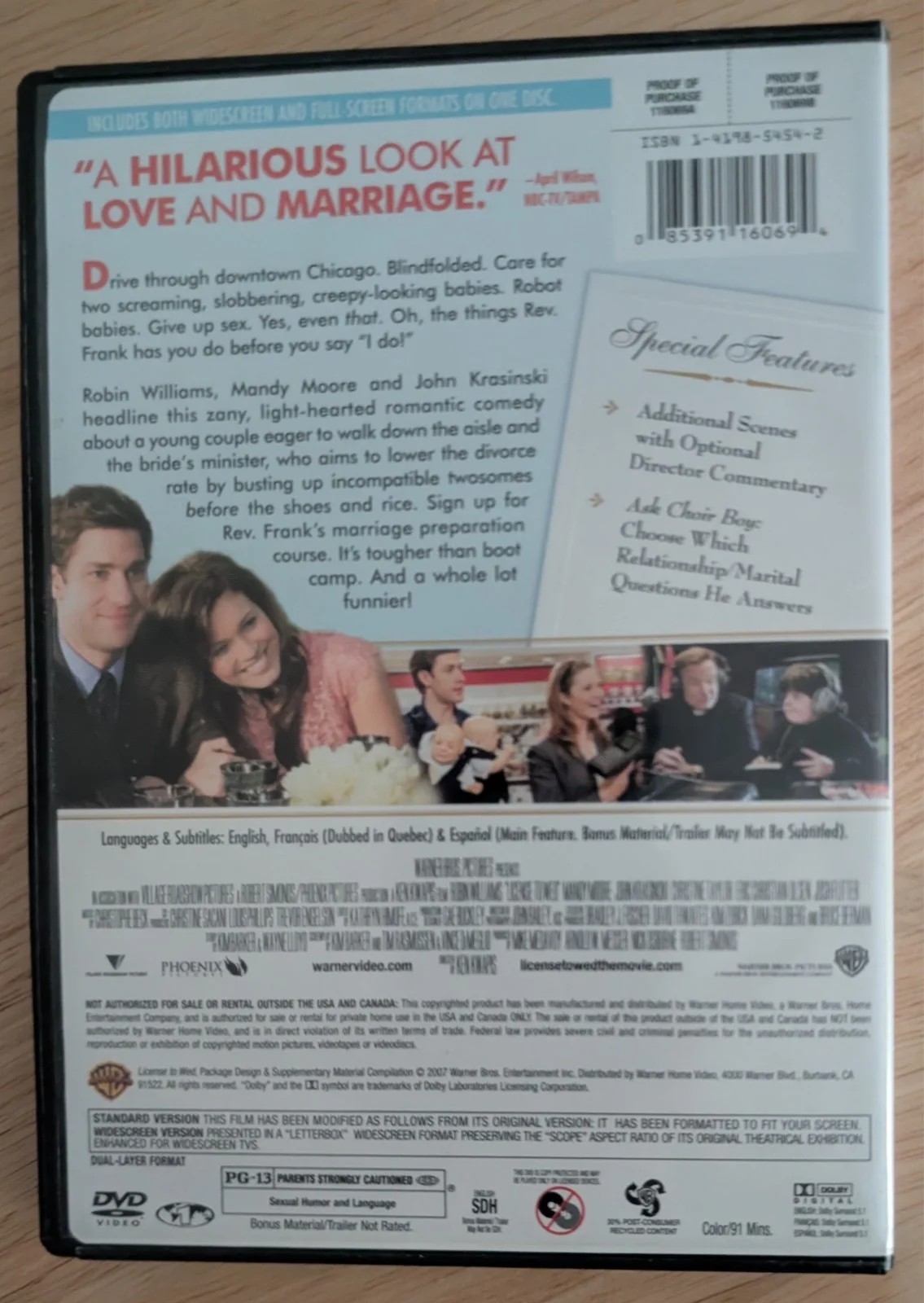 John Krasinski — JOHN KRASINSKI signed autograph LICENSE TO WED dvd cover, image 4