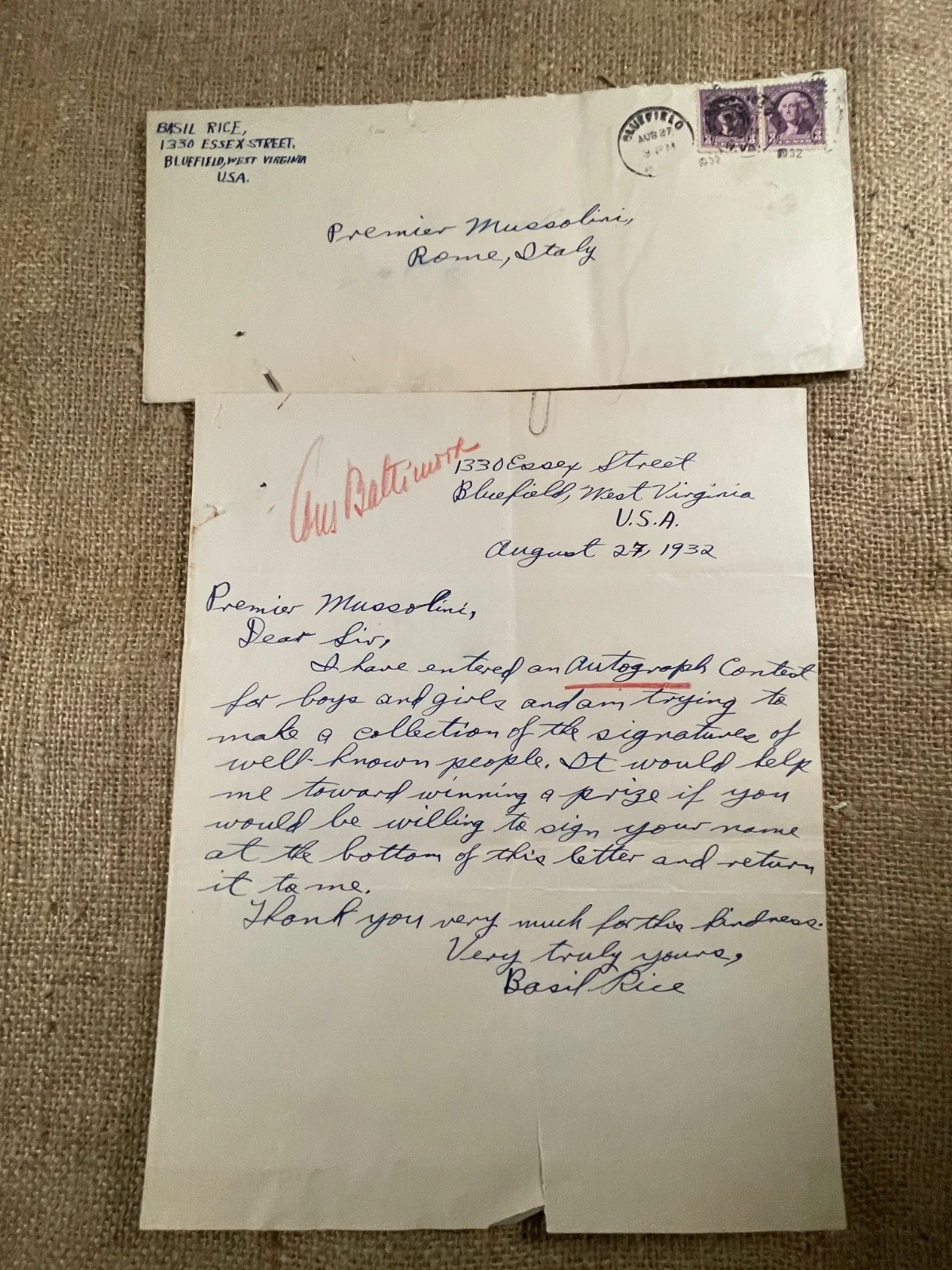 Lot of Letters Italian Propaganda WWII 1932-1938, изображение 4