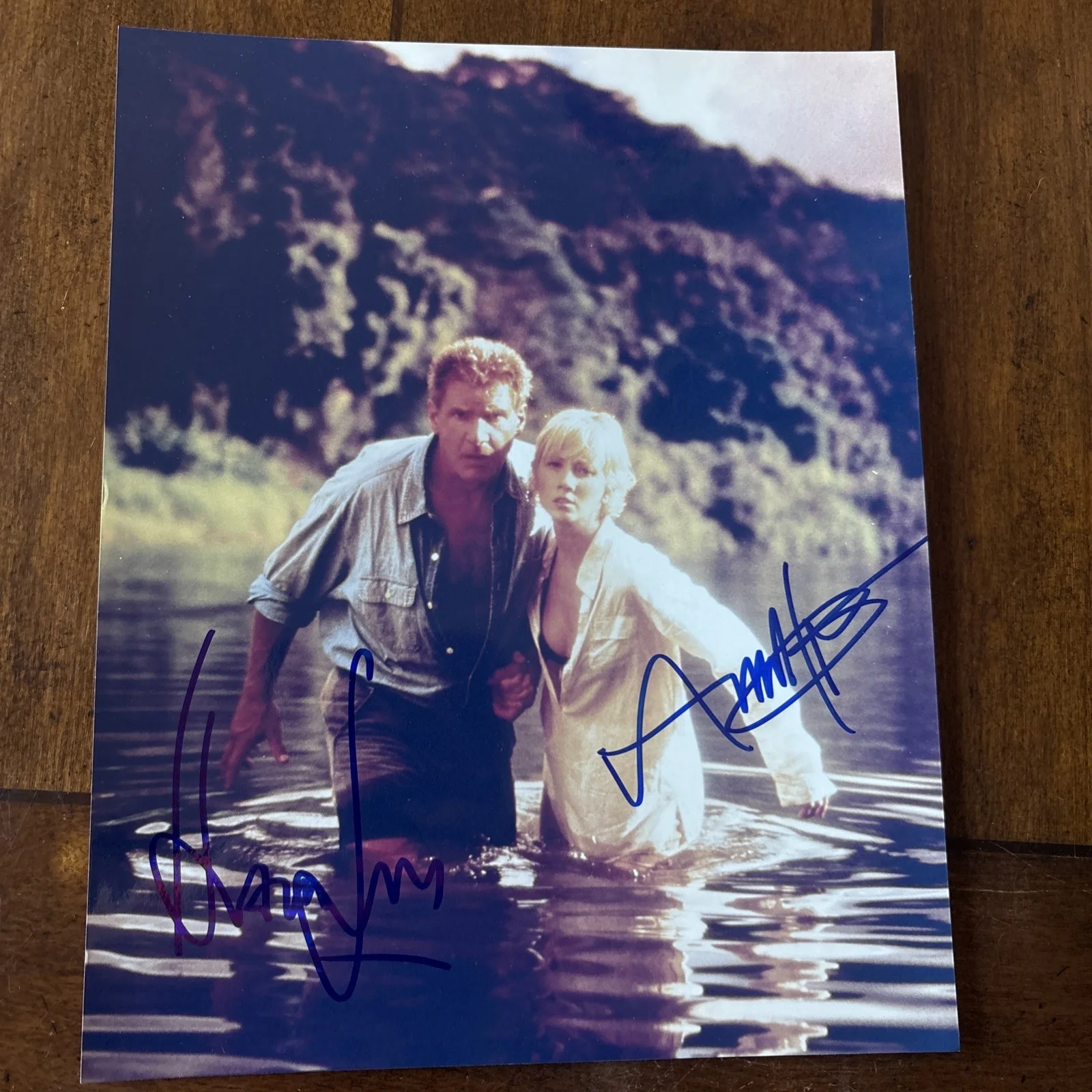 Harrison Ford, Anne Heche — HARRISON FORD & ANNE HECHE Signed Photo SIX DAYS, SEVEN NIGHTS 1998 Film COA, изображение 4
