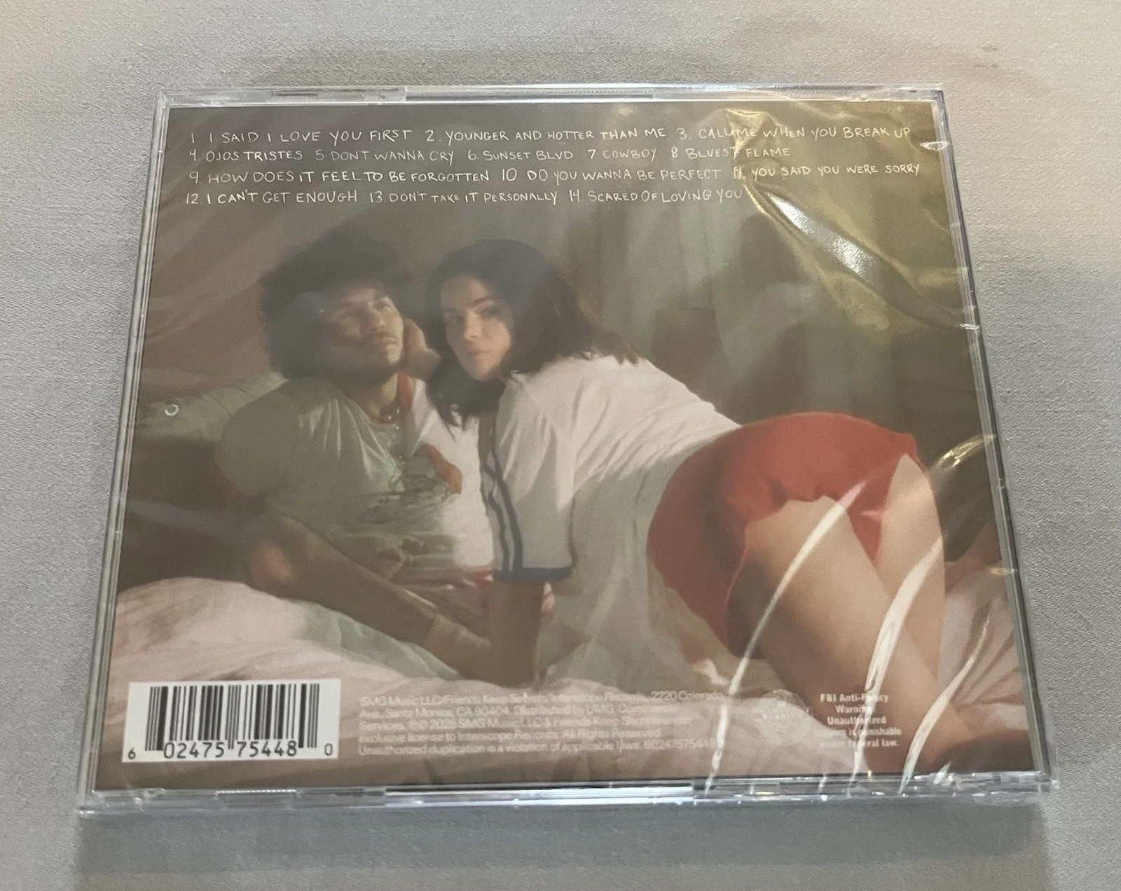 Sealed SELENA GOMEZ BENNY BLANCO Signed Autographed CD I SAID I LOVE YOU FIRST, image 2
