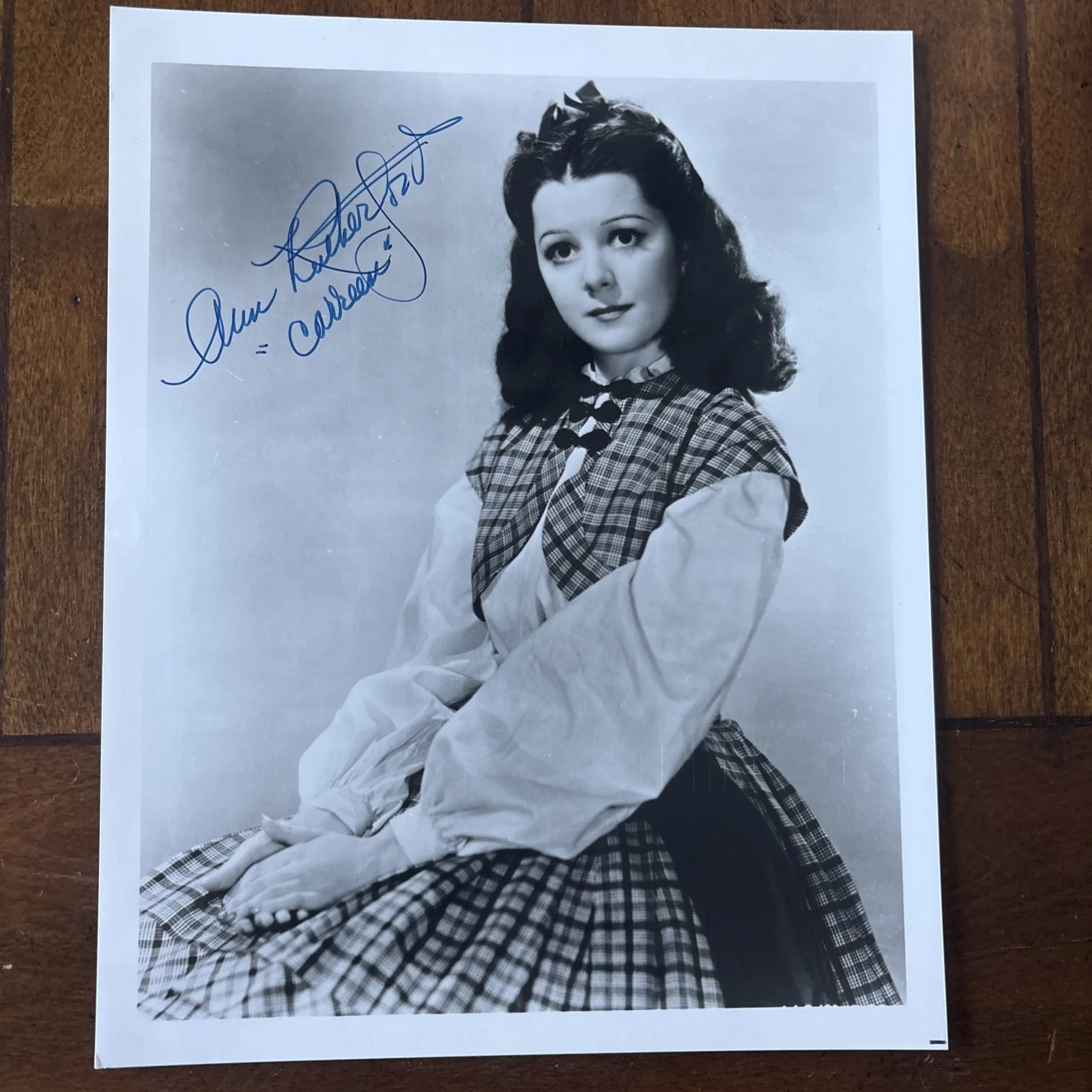 Ann Rutherford — Vintage Ann Rutherford Signed B & W Photo "Gone With The Wind" W/COA