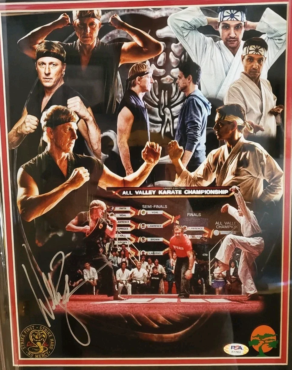 William Zabka — NICE FRAMED & MATTED William Zabka Autographed 11x14 Photo "Karate Kid" BAS COA, изображение 2