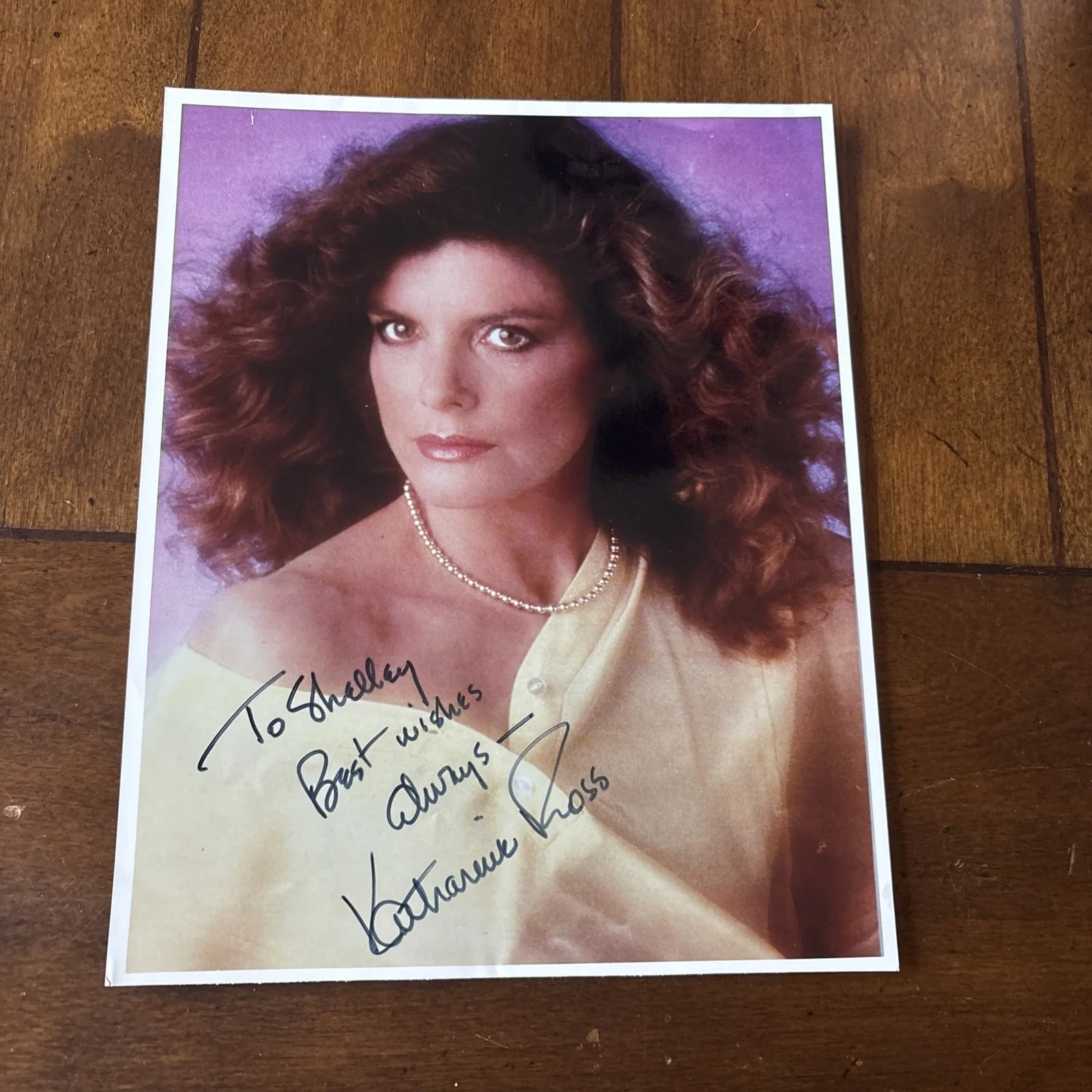 Katharine Ross — Katharine Ross Autographed Photo Inscribed “ To Shelley. Best Wishes Always.”, изображение 3
