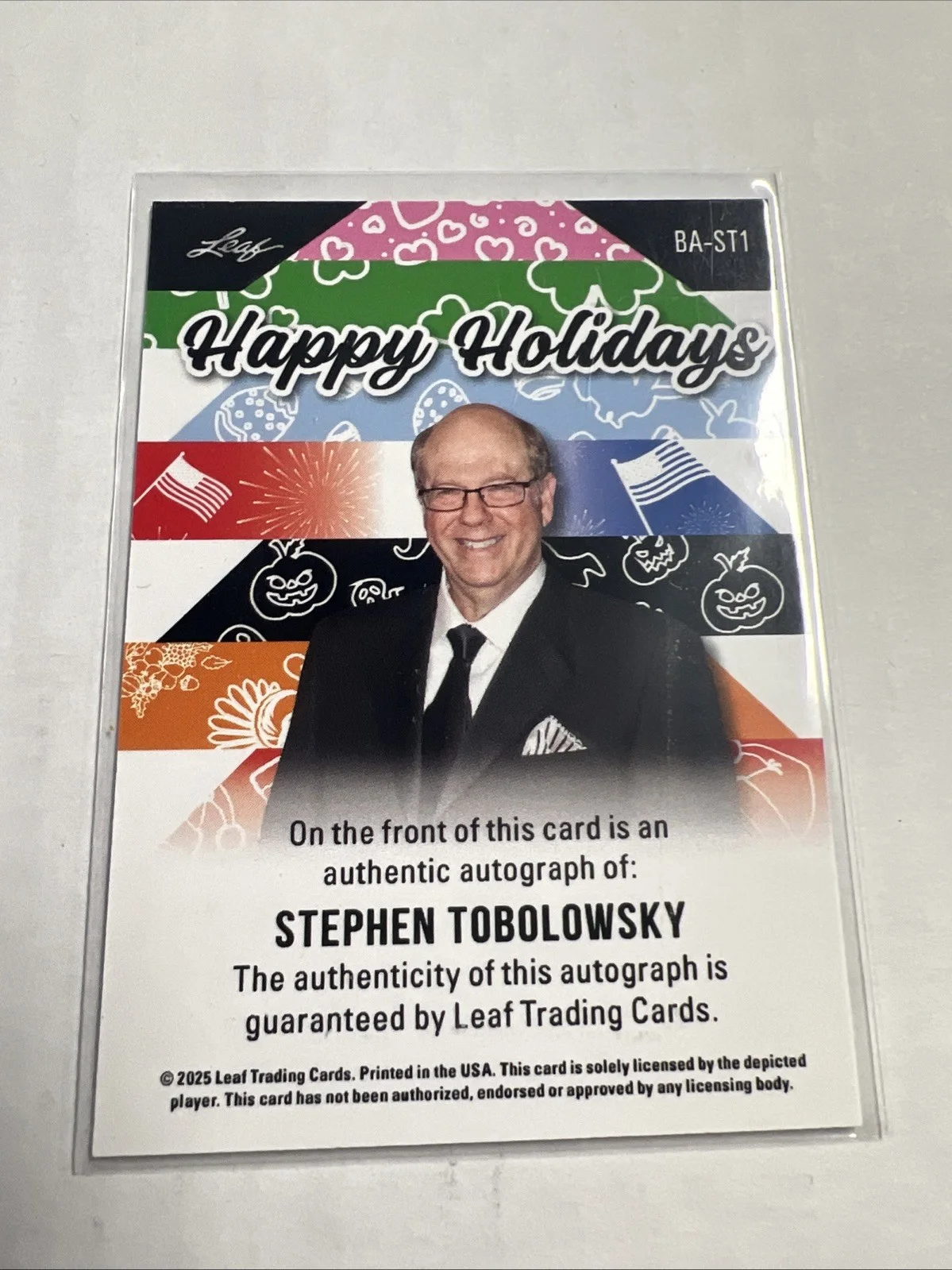 Stephen Tobolowsky — Stephen Tobolowsky AUTO HAPPY HOLIDAYS Goldbergs, image 2