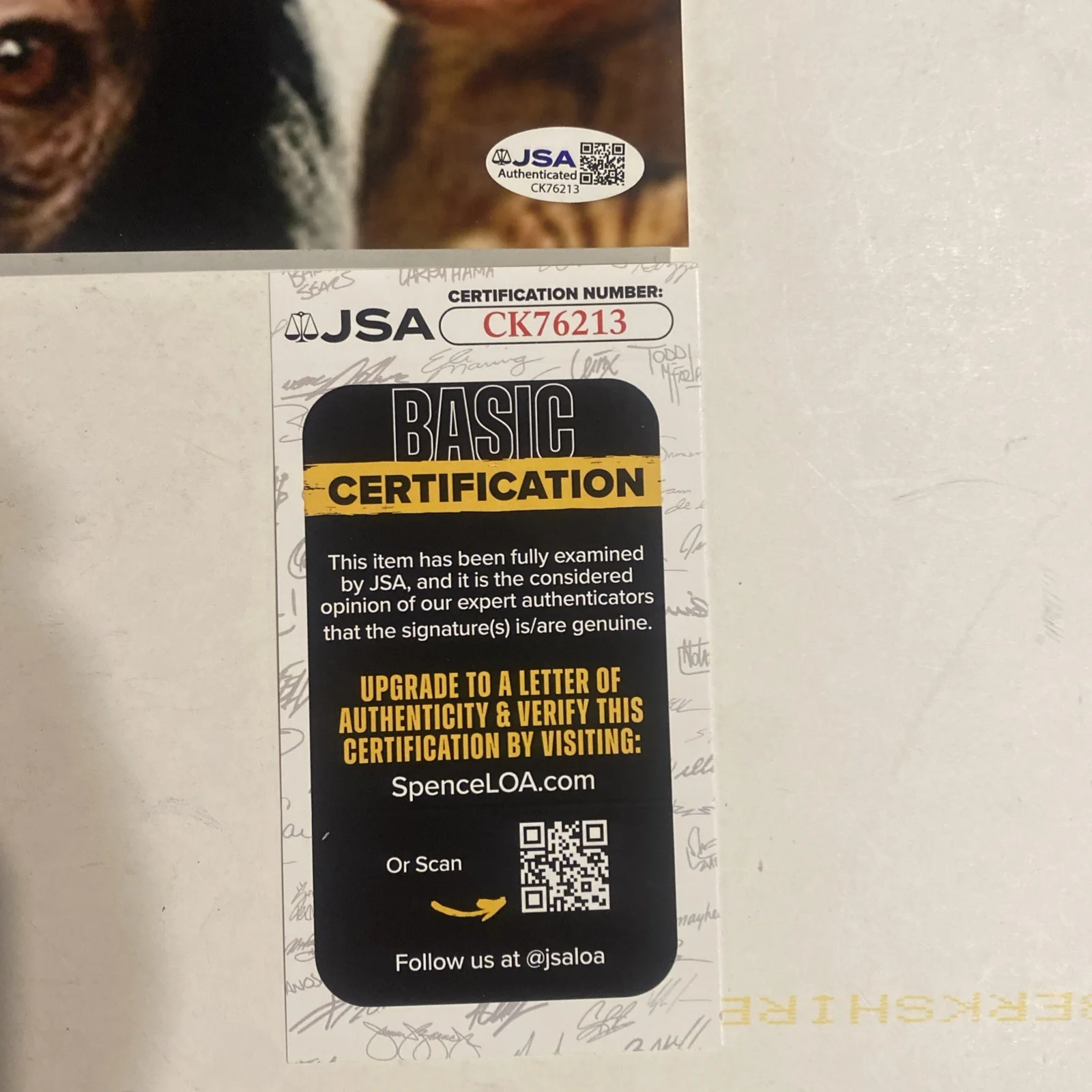 Jane Goodall — Jane Goodall autographed 8x10 photo with Chimp JSA COA, изображение 4