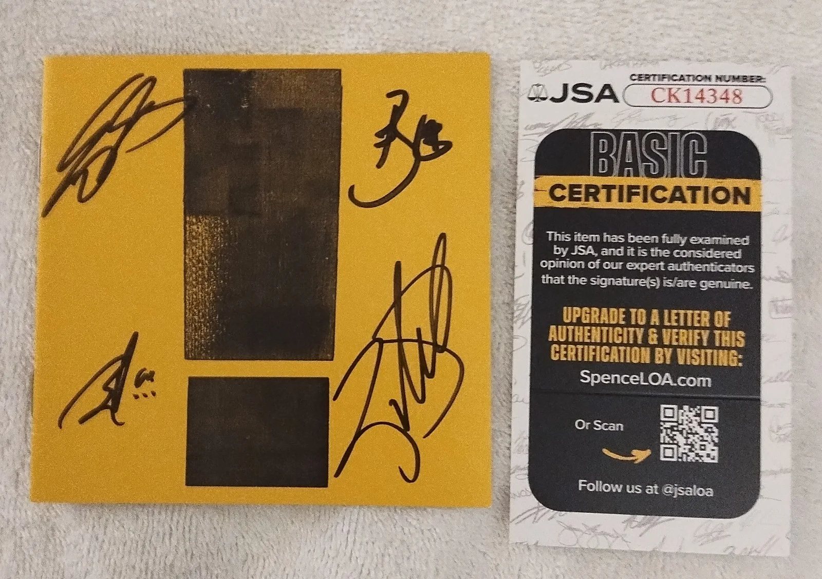 SHINEDOWN SIGNED ATTENTION ATTENTION CD PHOTO FRAMED PROOF PLANET ZERO EIGHT, image 2