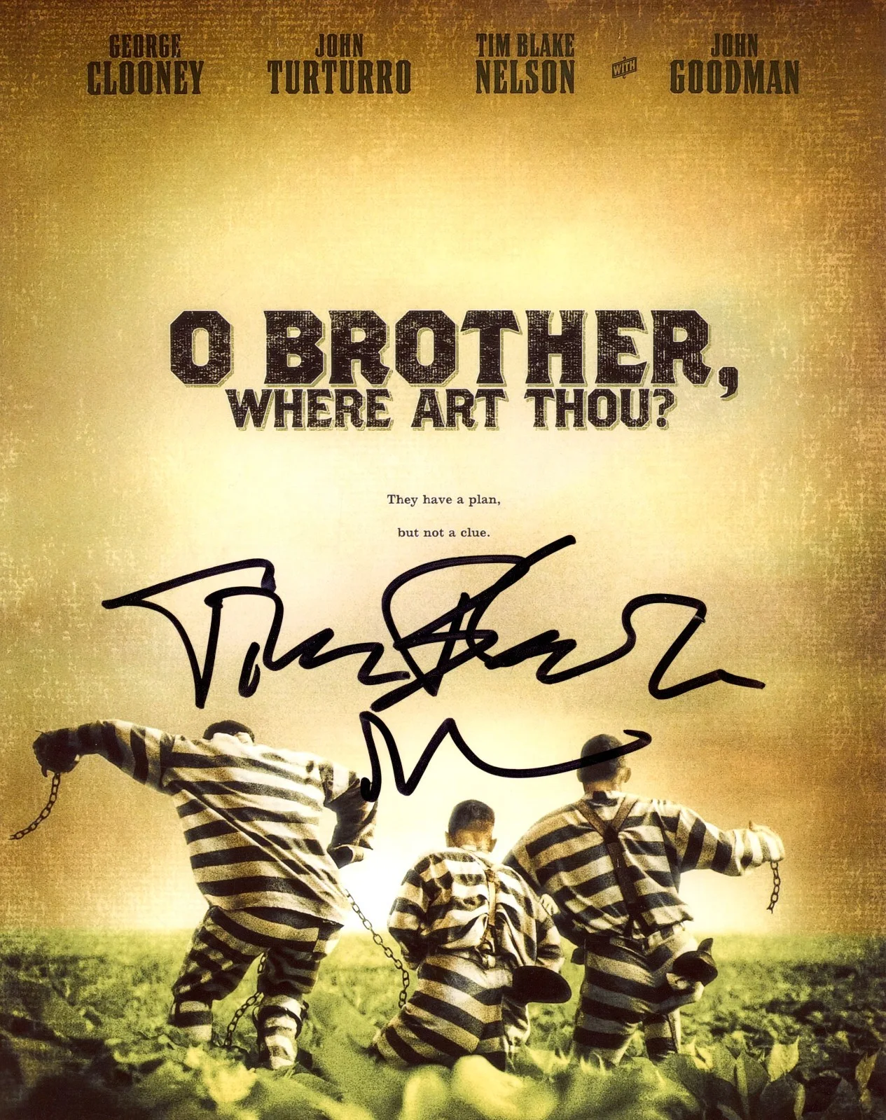 Tim Blake Nelson — Tim Blake Nelson Signed Autographed O BROTHER WHERE ART THOU 8x10 Photo ACOA, image 2