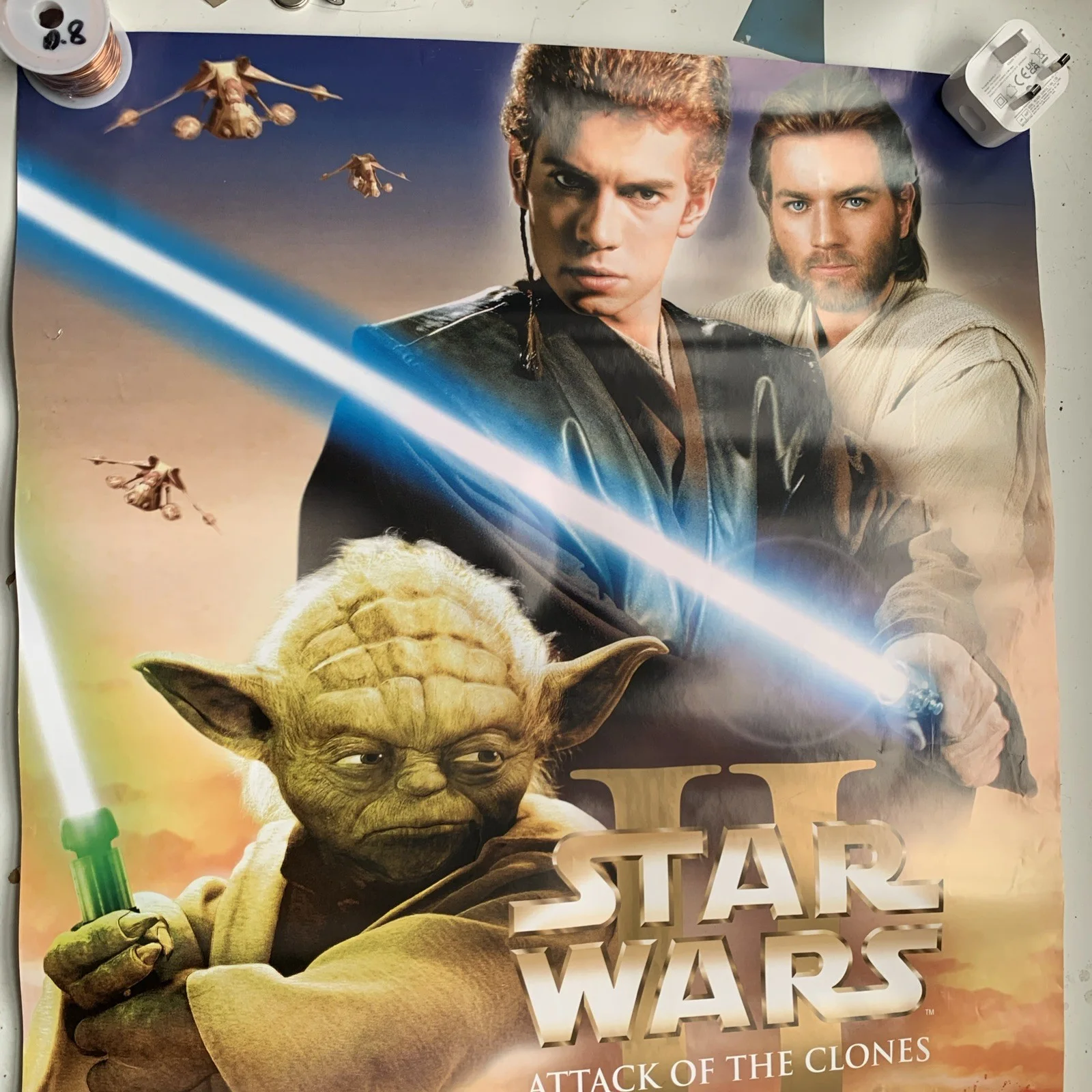 Original Star Wars Episode 2 Attack Of The Clones Video Shop Film Poster, изображение 2