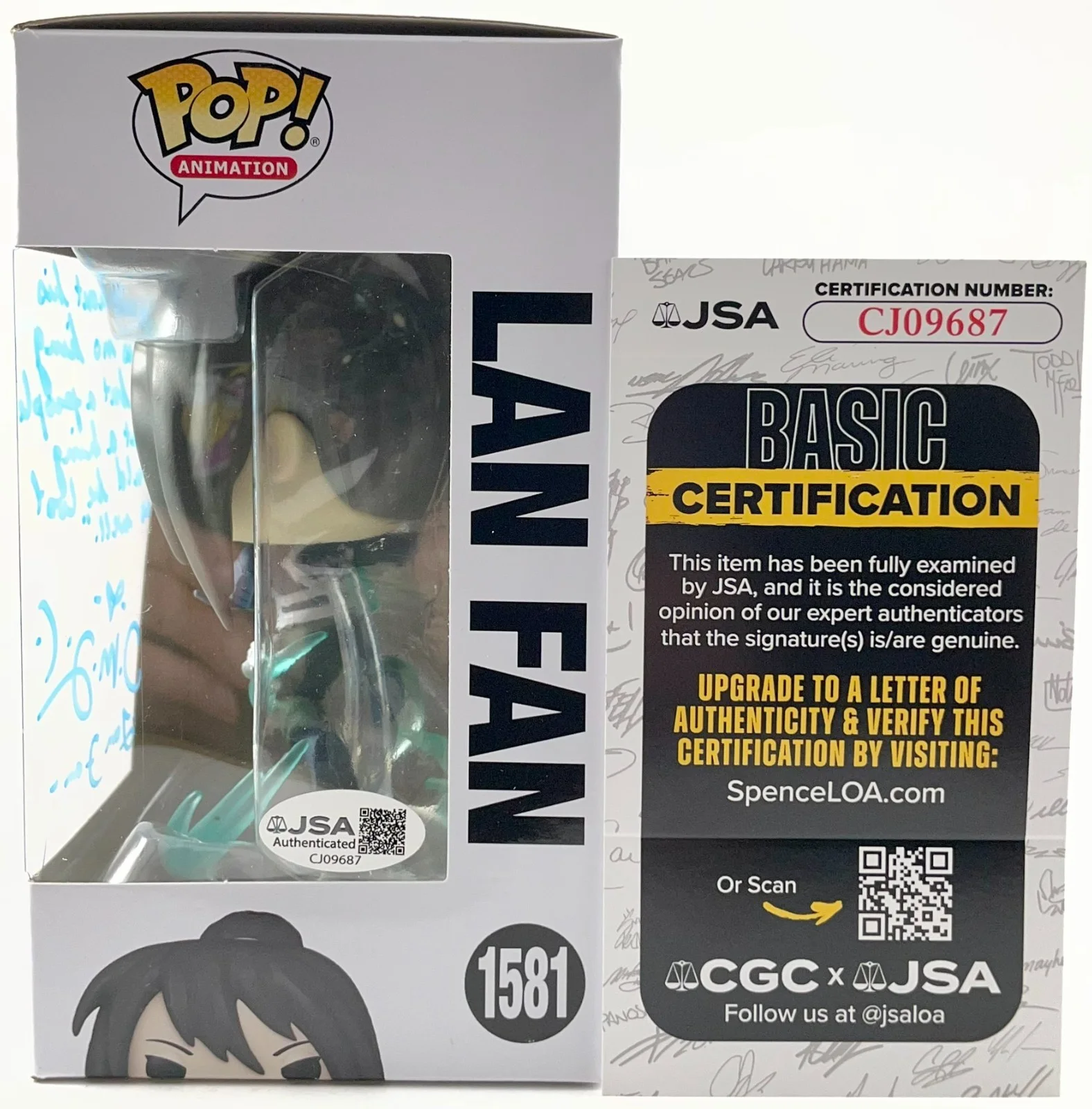 Trina Nishimura — Trina Nishimura Signed Full Metal Alchemist Lan Fan Funko POP Vinyl 1581 JSA COA, изображение 2