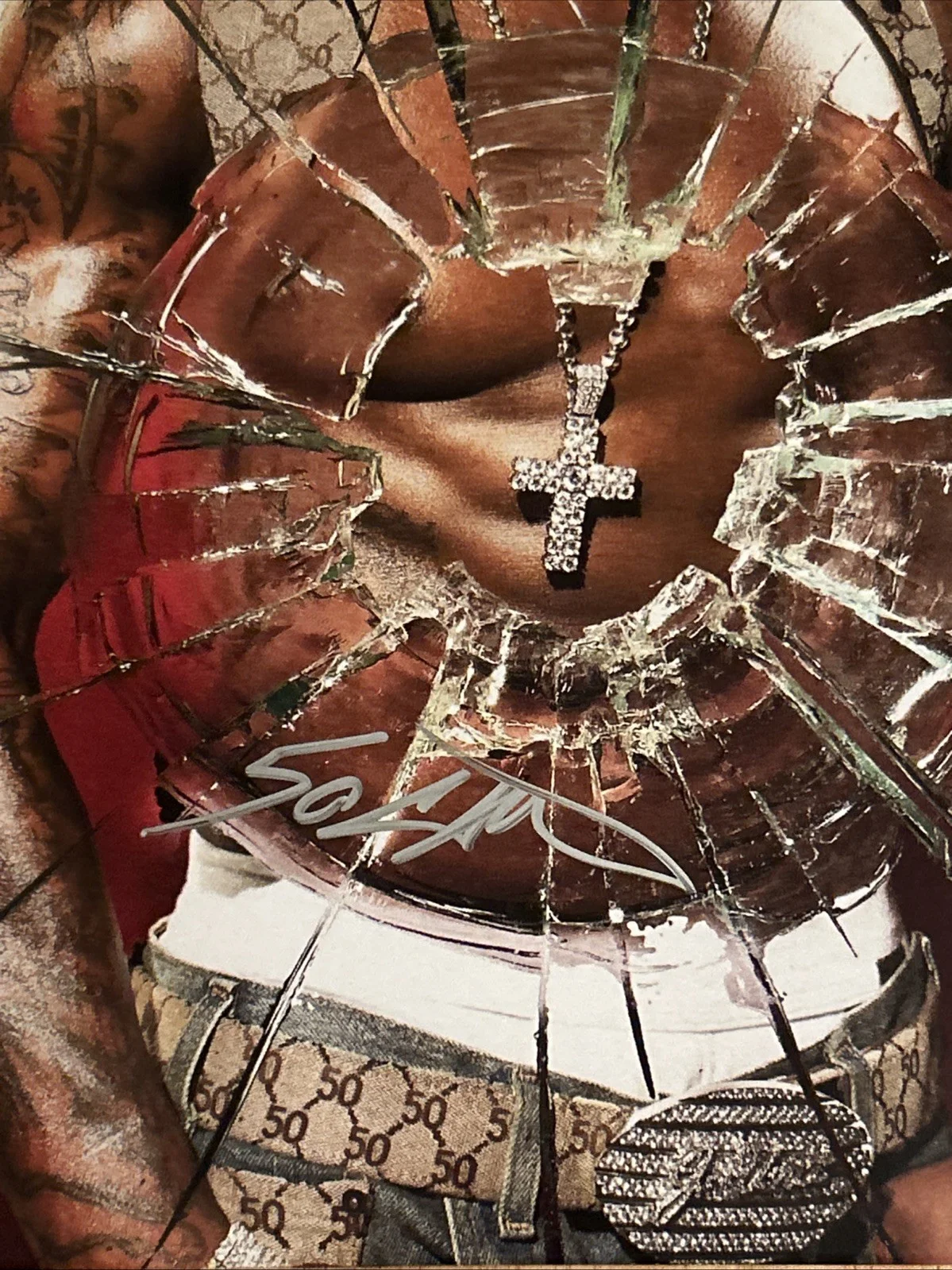 50 Cent Autographed Get Rich Or Die Tryin Album Vinyl JSA Certified, image 2
