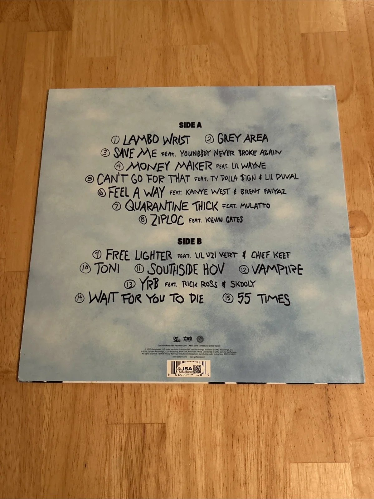 2 Chainz Autographed So Help Me God Music Album Vinyl JSA Certified, image 3