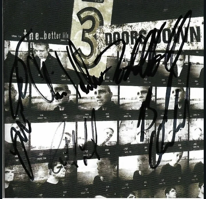 3 Doors Down Autographed CD The Better Life Brad Arnold Autograph, image 2