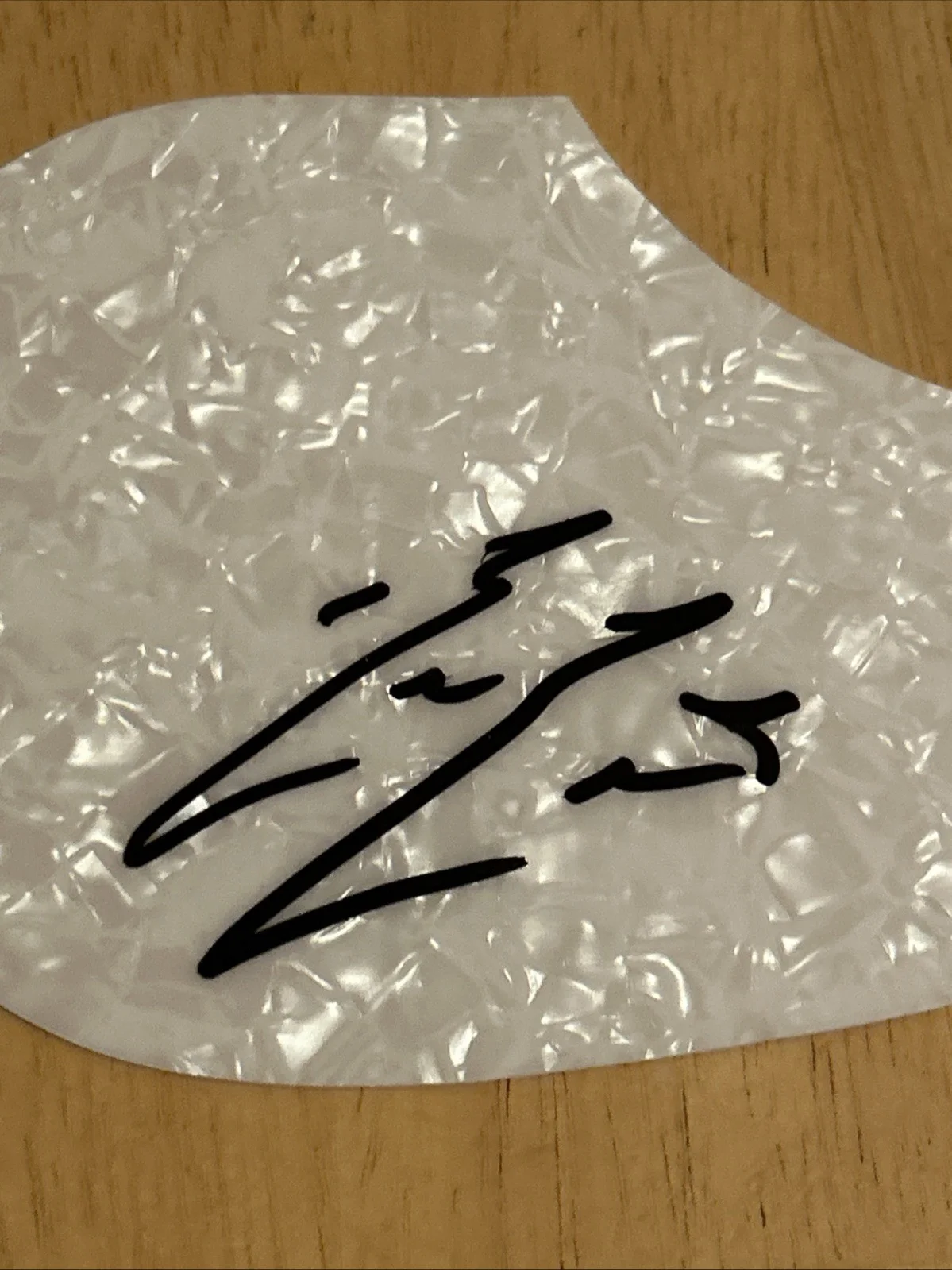 Bailey Zimmerman Country Music Autographed Pick Guard JSA Certified, image 2
