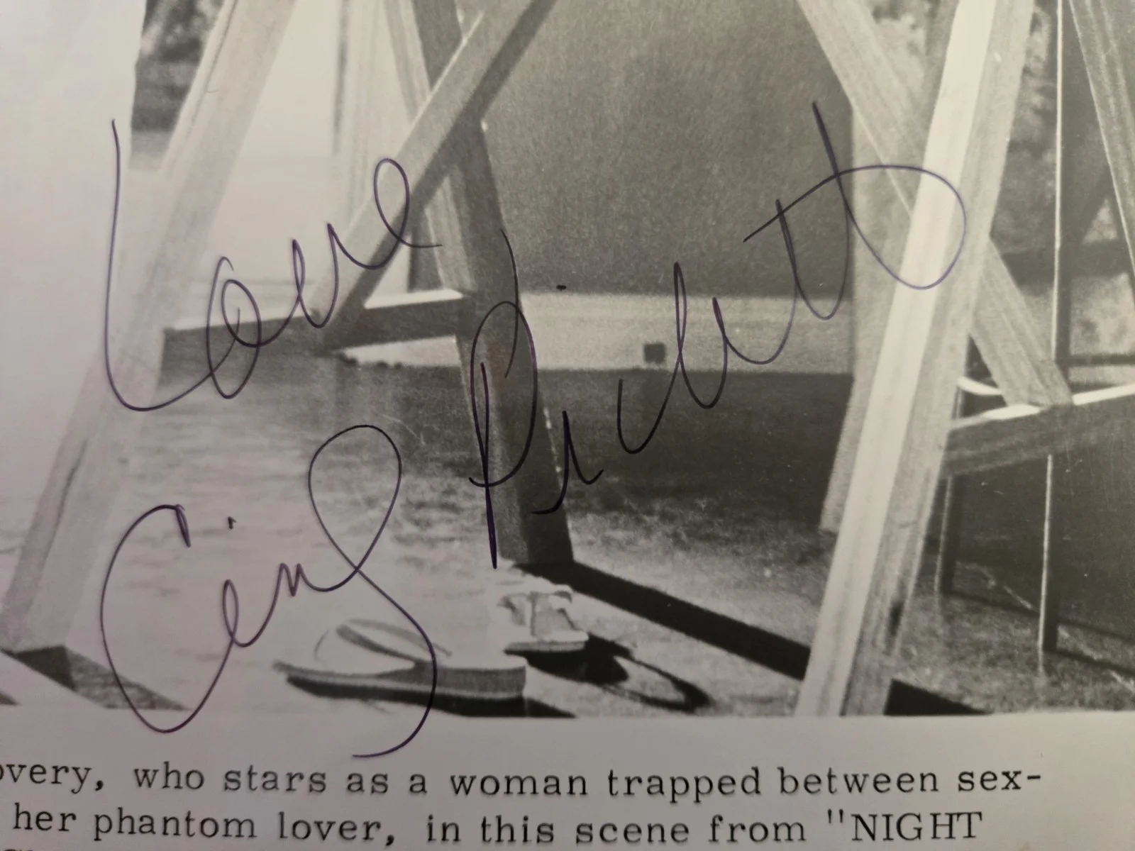 Cindy Pickett — CINDY PICKETT Hand Signed NIGHT GAMES 8x10 Photo AUTHENTIC Autograph, изображение 2